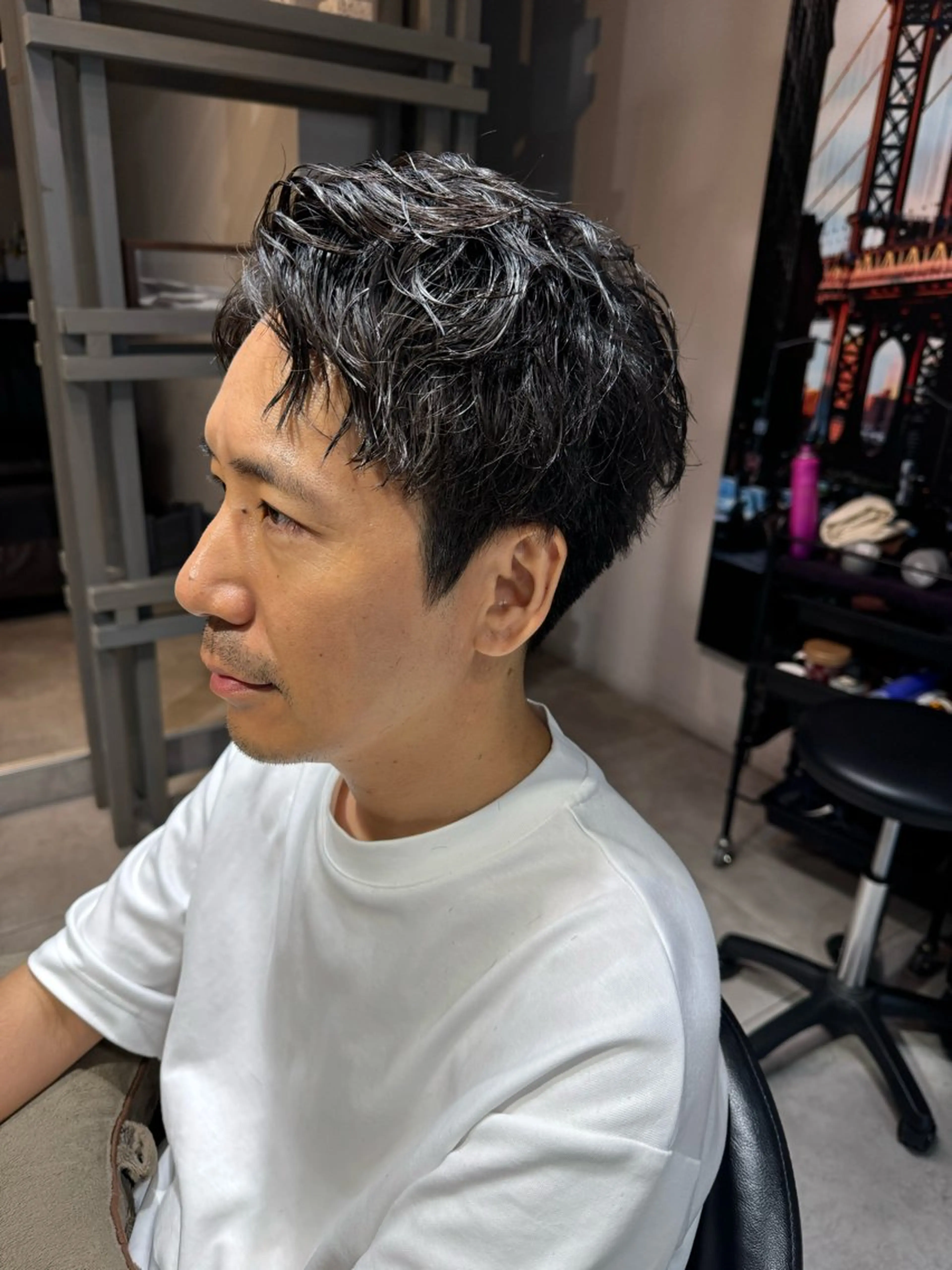 ショート パーマ メンズ スパイキーショート ショートヘア カット パーマ トリートメント 似合う髪型が 分からない方へのヘアスタイル