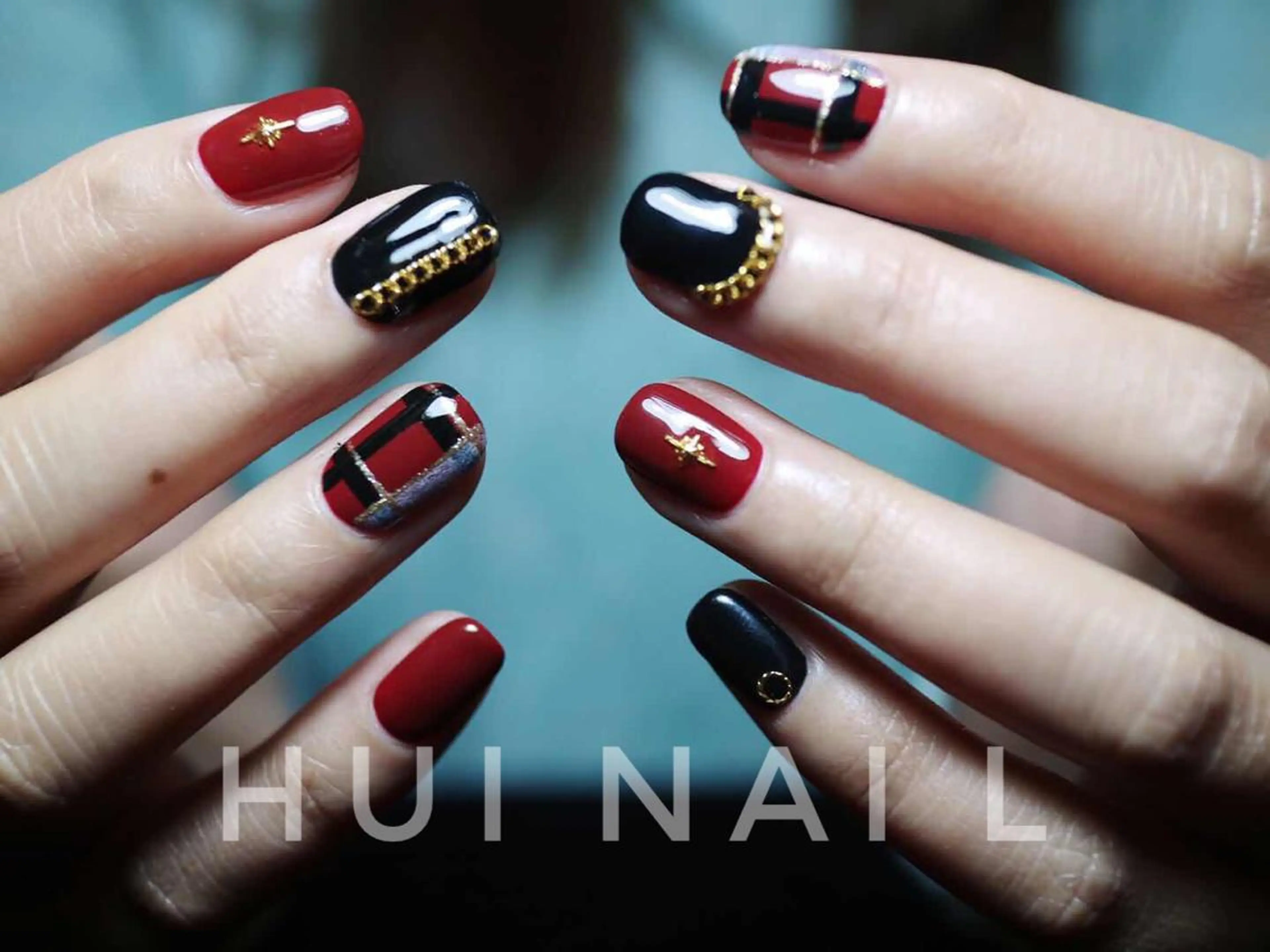 ショート めぐみのネイルサロン スタッフ練習のネイルデザイン