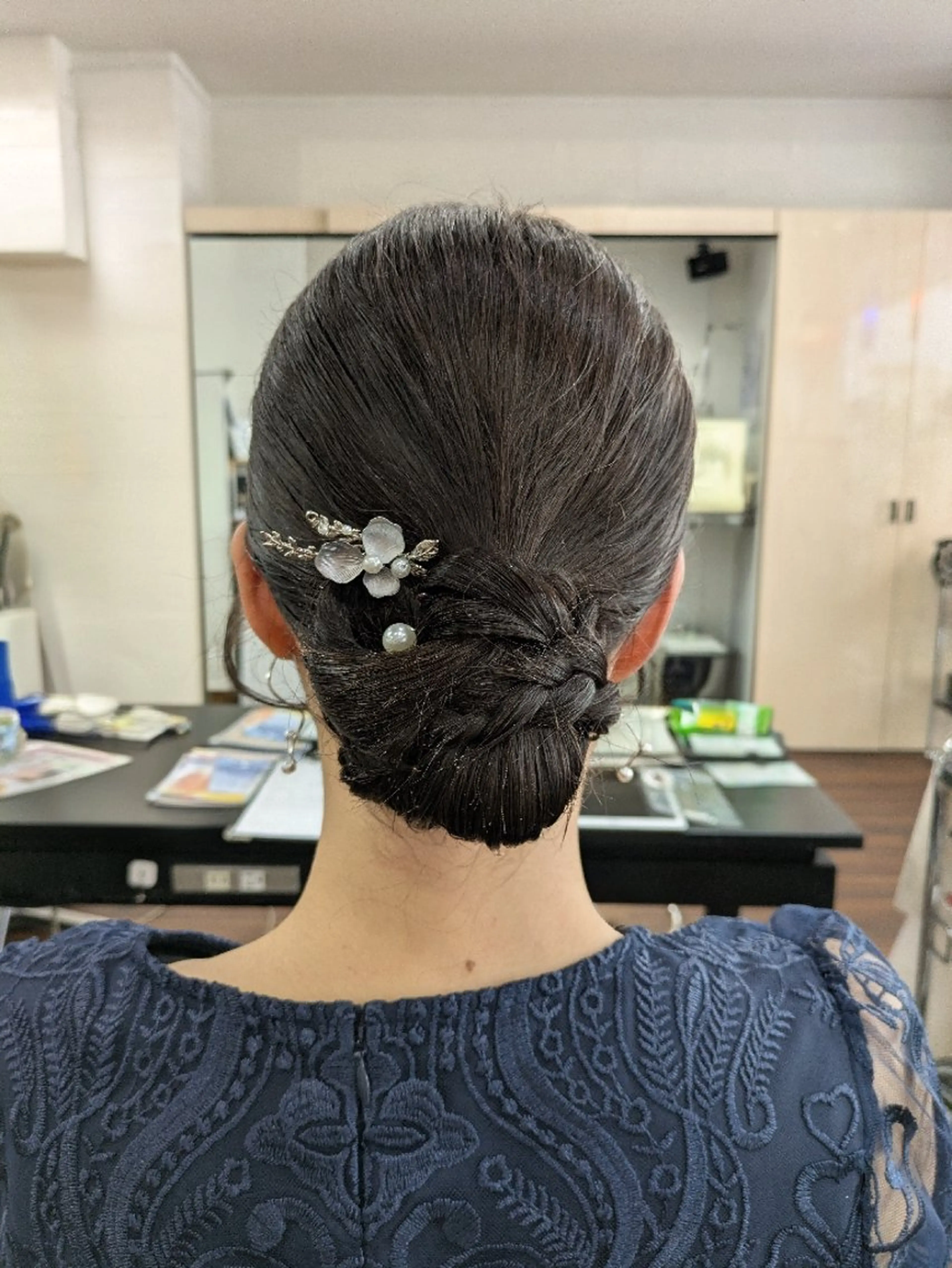 ヘアアレンジ 結婚式・ブライダル 大人女性カット/ヘア セット✨️片本🌸のヘアスタイル