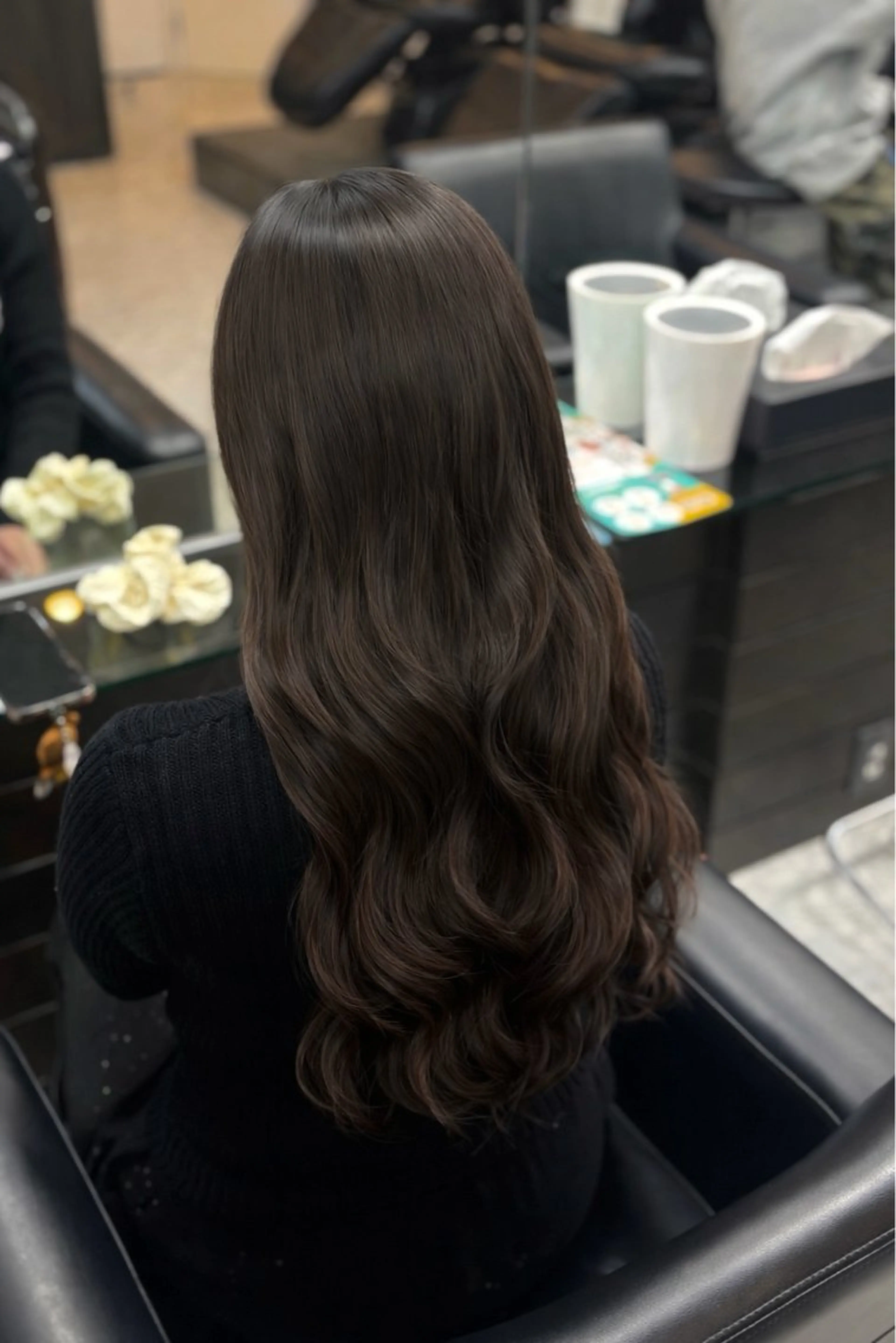 ロング エクステ パドゥプロン あんずのヘアスタイル