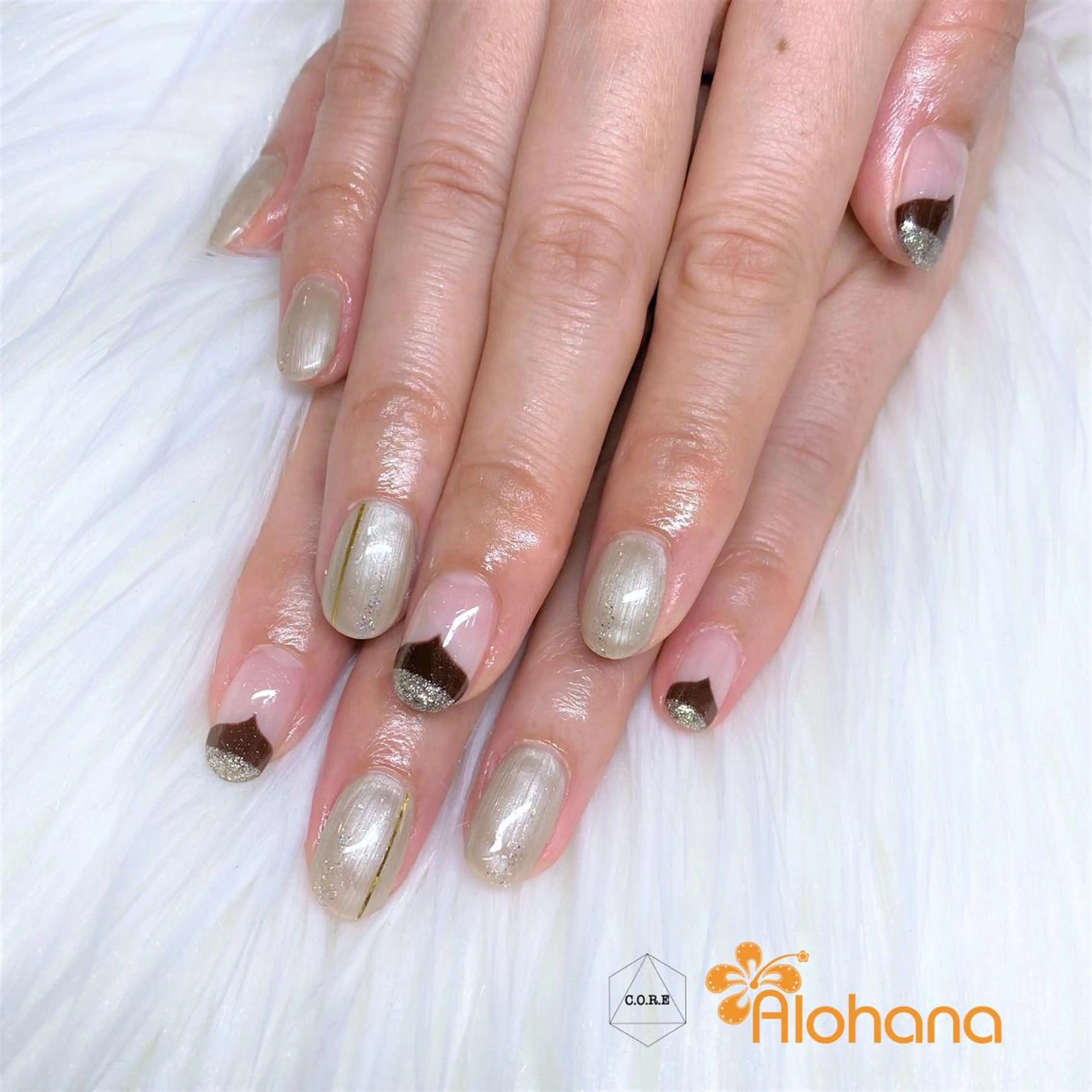 ネイル ハンドネイル Alohana Minaのネイルデザイン