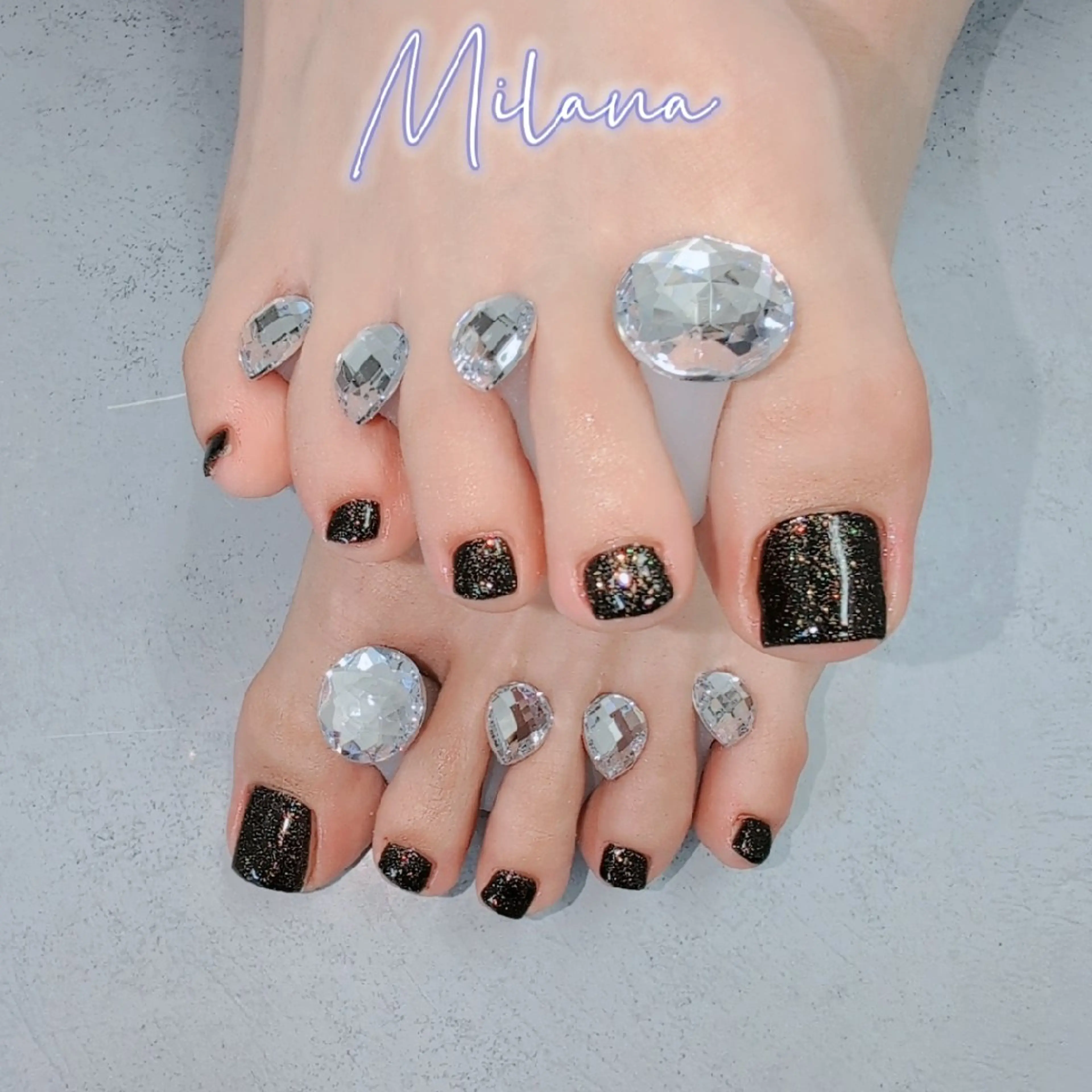 ネイル ワンカラーネイル フットネイル Milana 川瀬のネイルデザイン