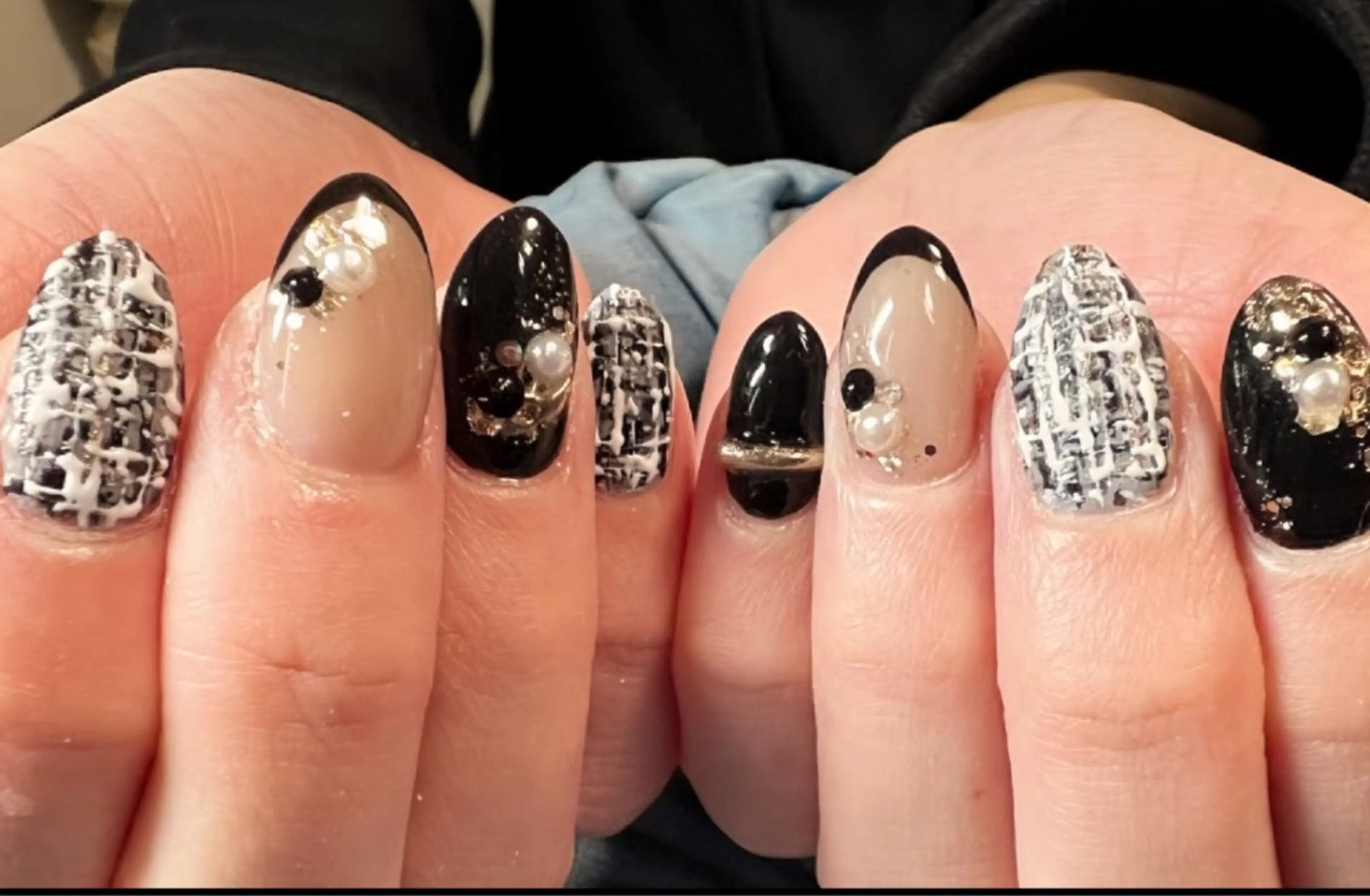 ネイル ツイードネイル Nailsalon Rのネイルデザイン