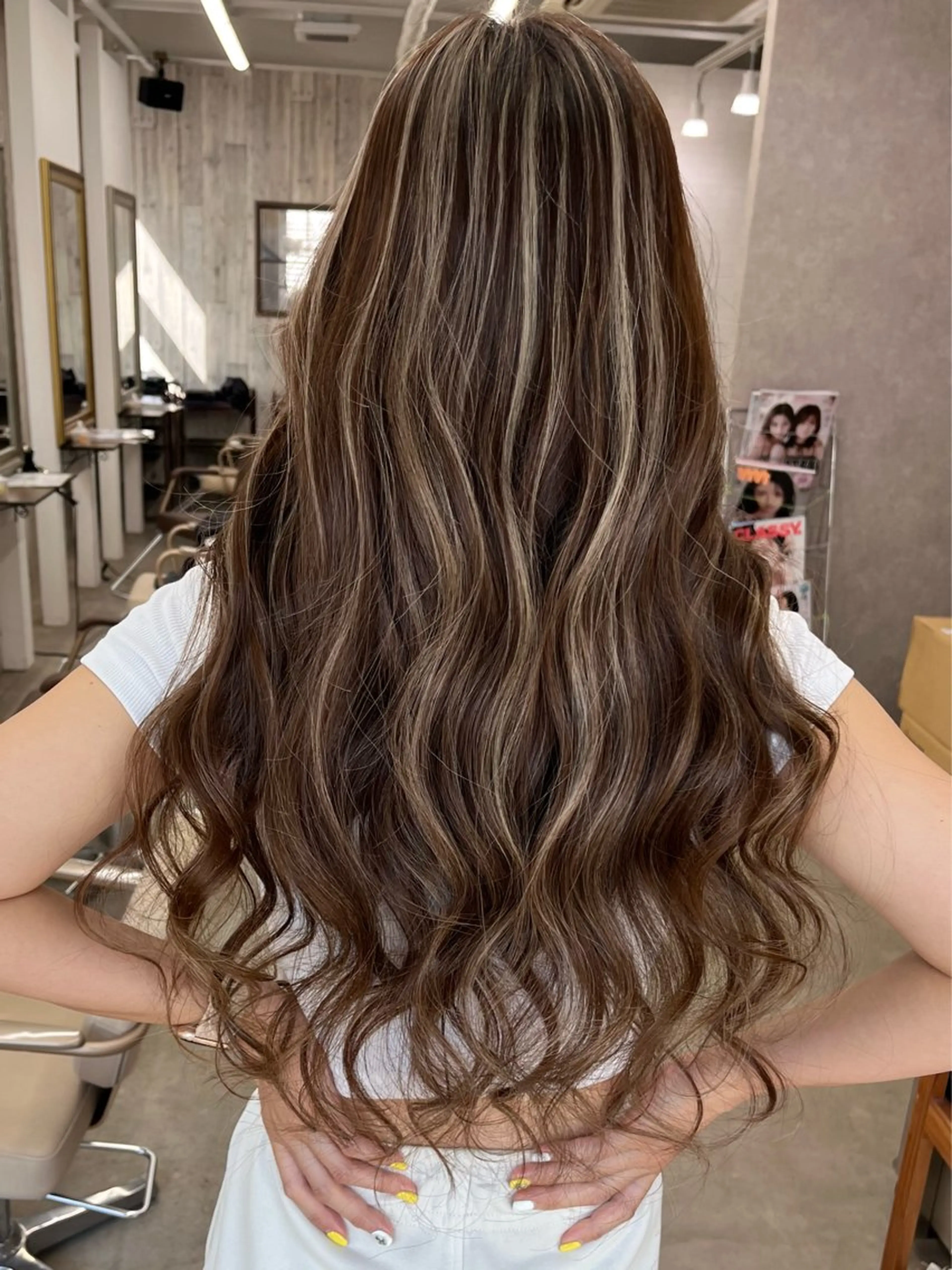 ロング ヘアカラー 中道 晶のヘアスタイル