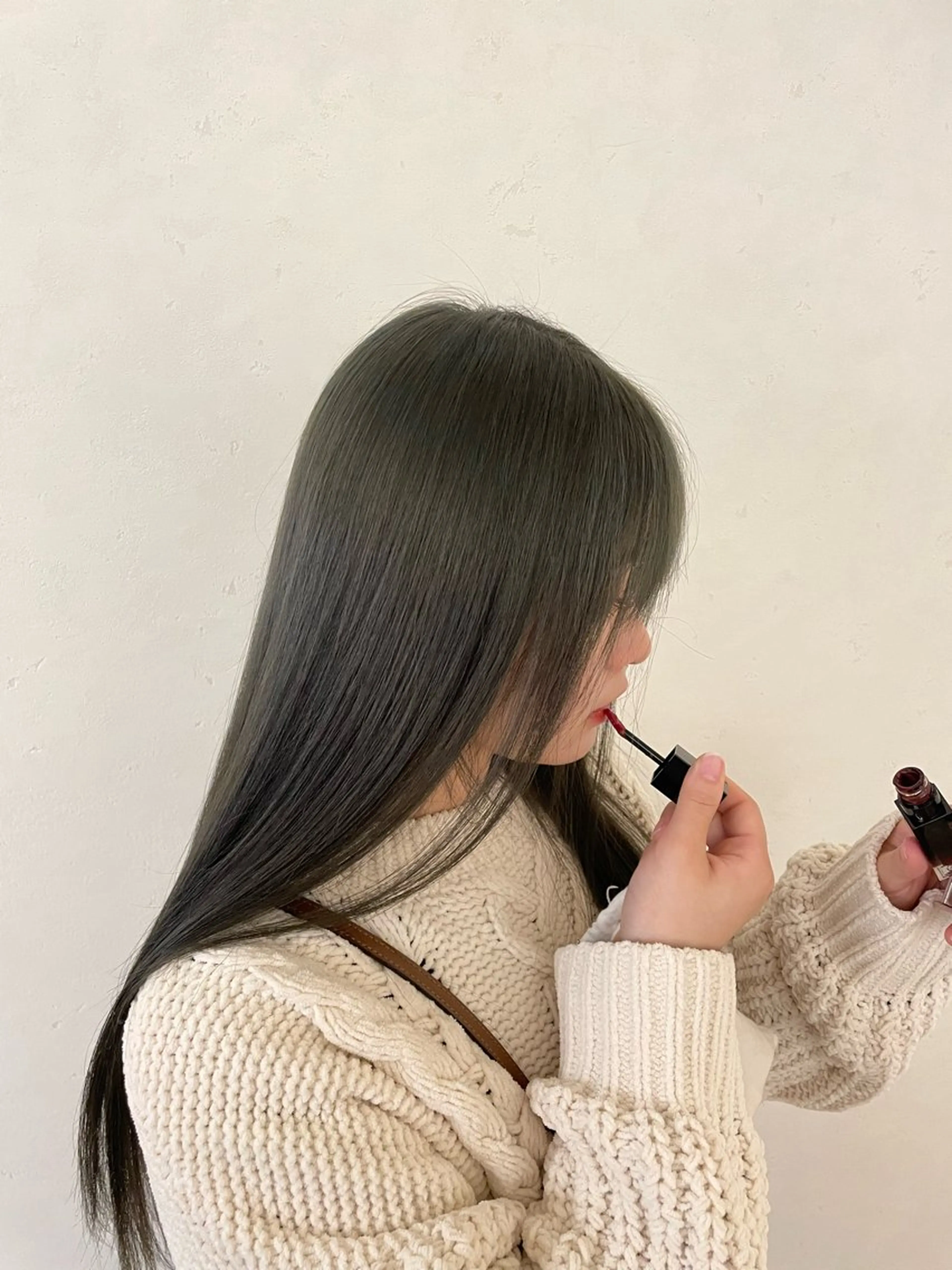 [冬限定クーポン！！⛄️🩵 ]  メンズ可   ワンカラー×髪質改善Aujuaトリートメント✨️( 11000円​〜​ )の写真