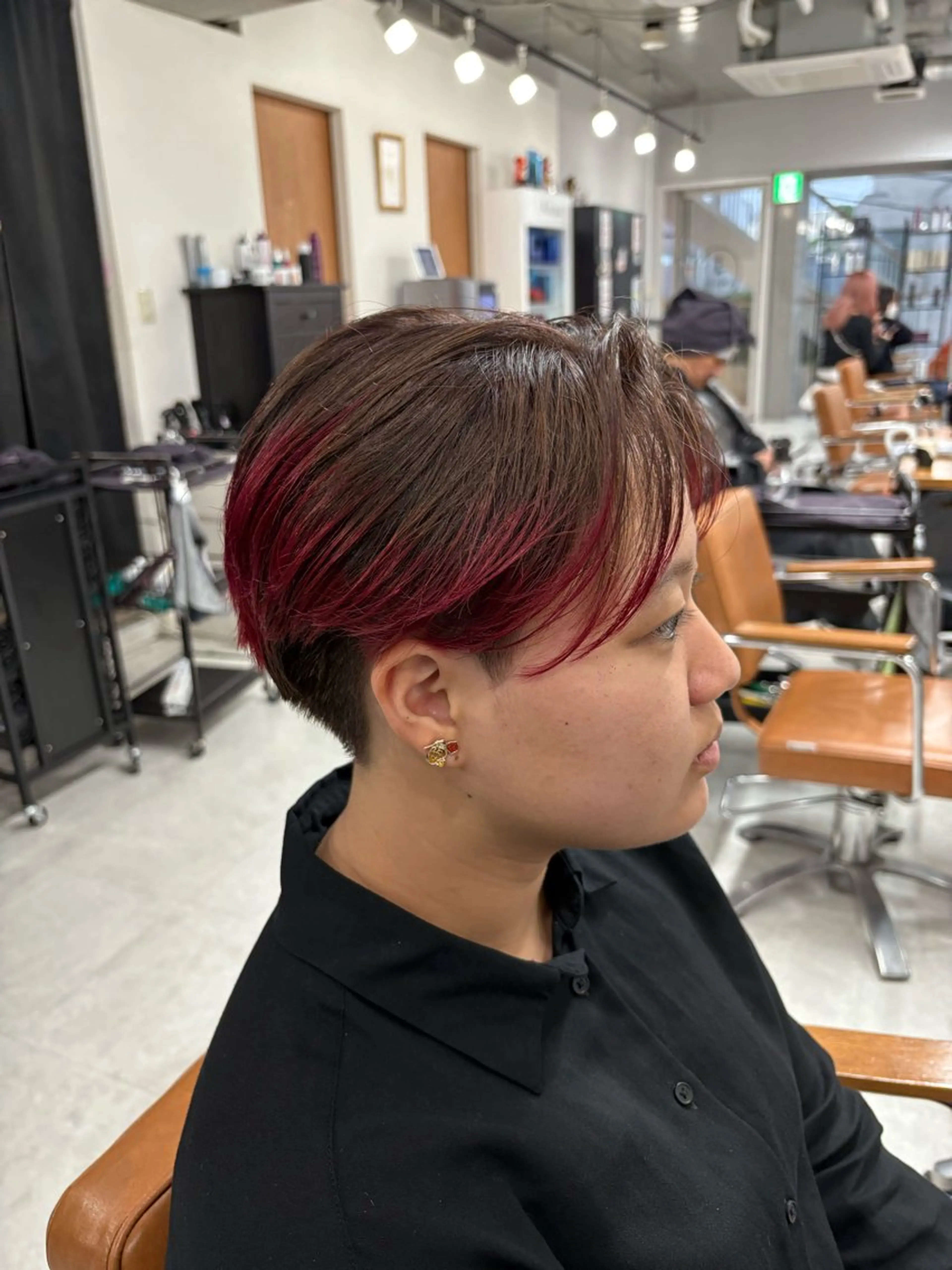 ショート カラー メンズ メンズパーマ特化 園田　楓莉のヘアスタイル