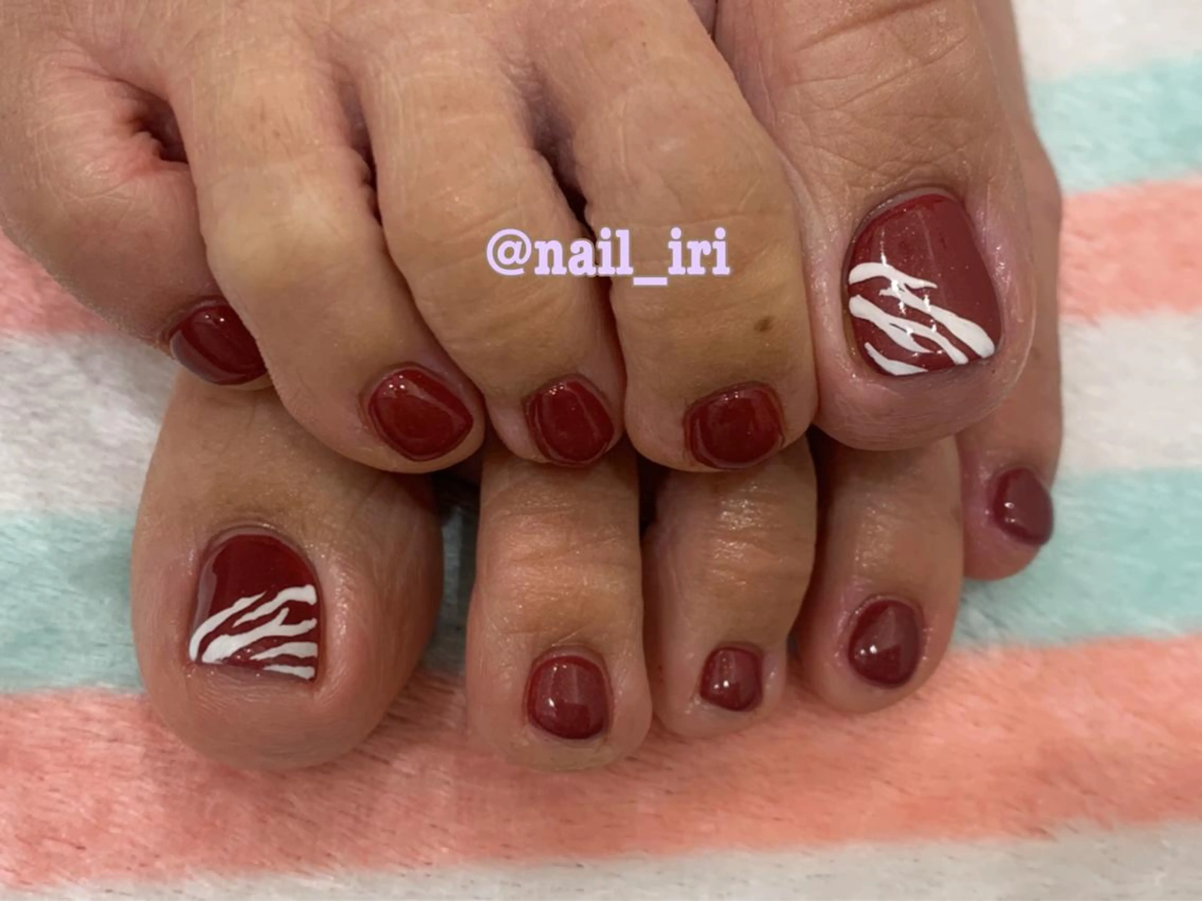 ネイル アートネイル フットネイル フットネイル 中川 愛理のネイルデザイン