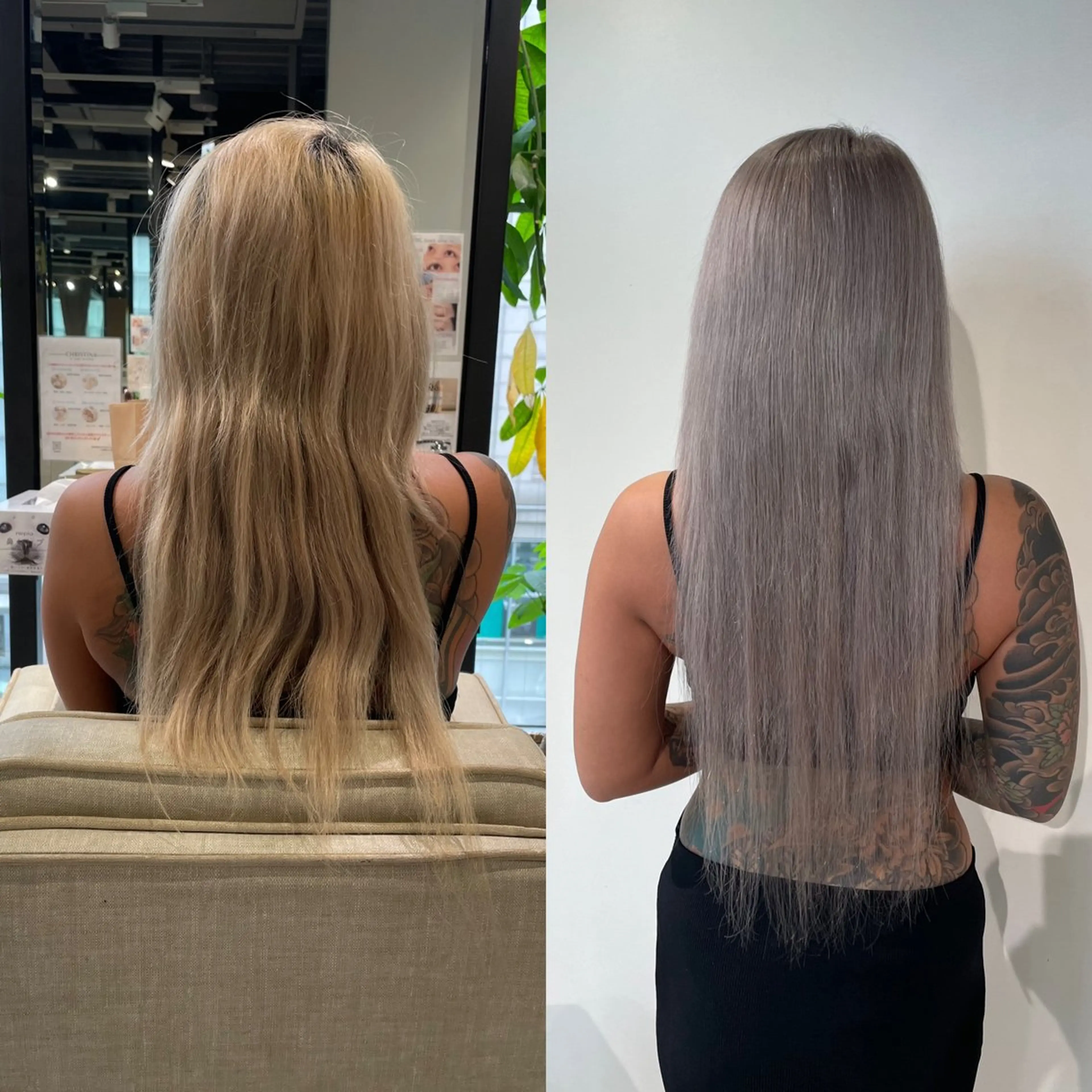 ロング カラー シールエクステ ダブルカラー エクステ ヘアカラー 🦋美髪/エクステ 🦋アベイクミのヘアスタイル