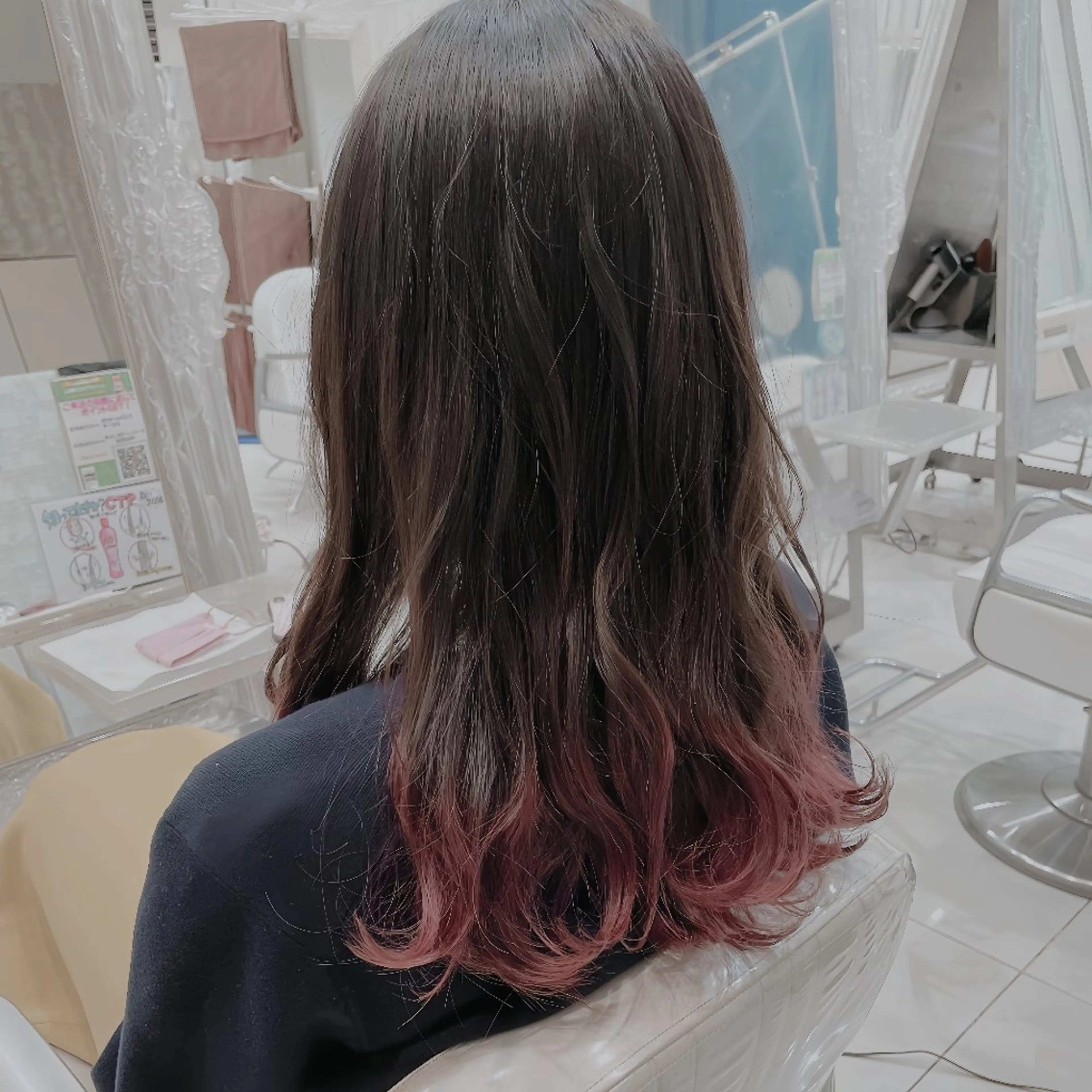 セミロング カラー 髪質改善 カミムラのヘアスタイル