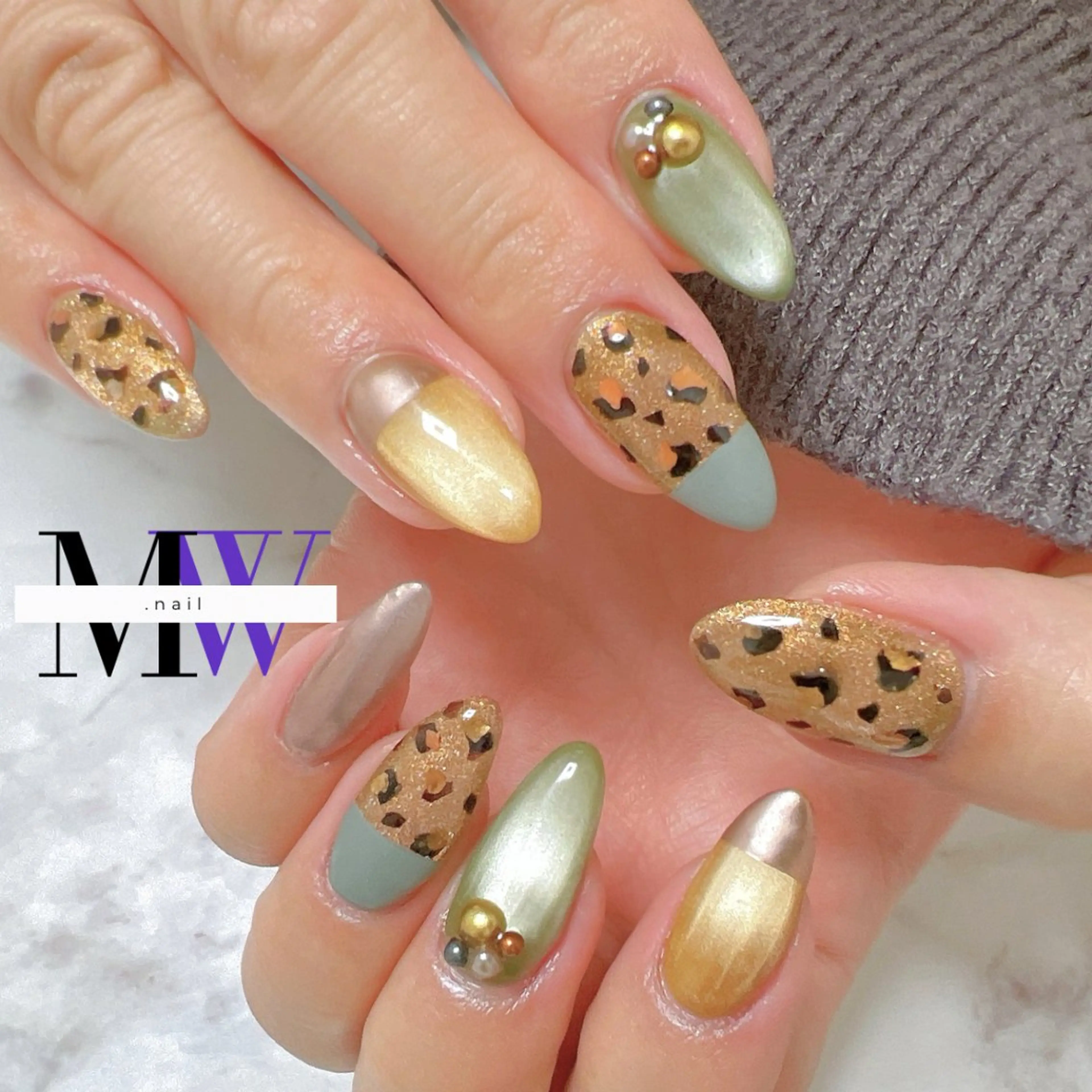 ネイル マグネットネイル ハンドネイル MW .nailのネイルデザイン