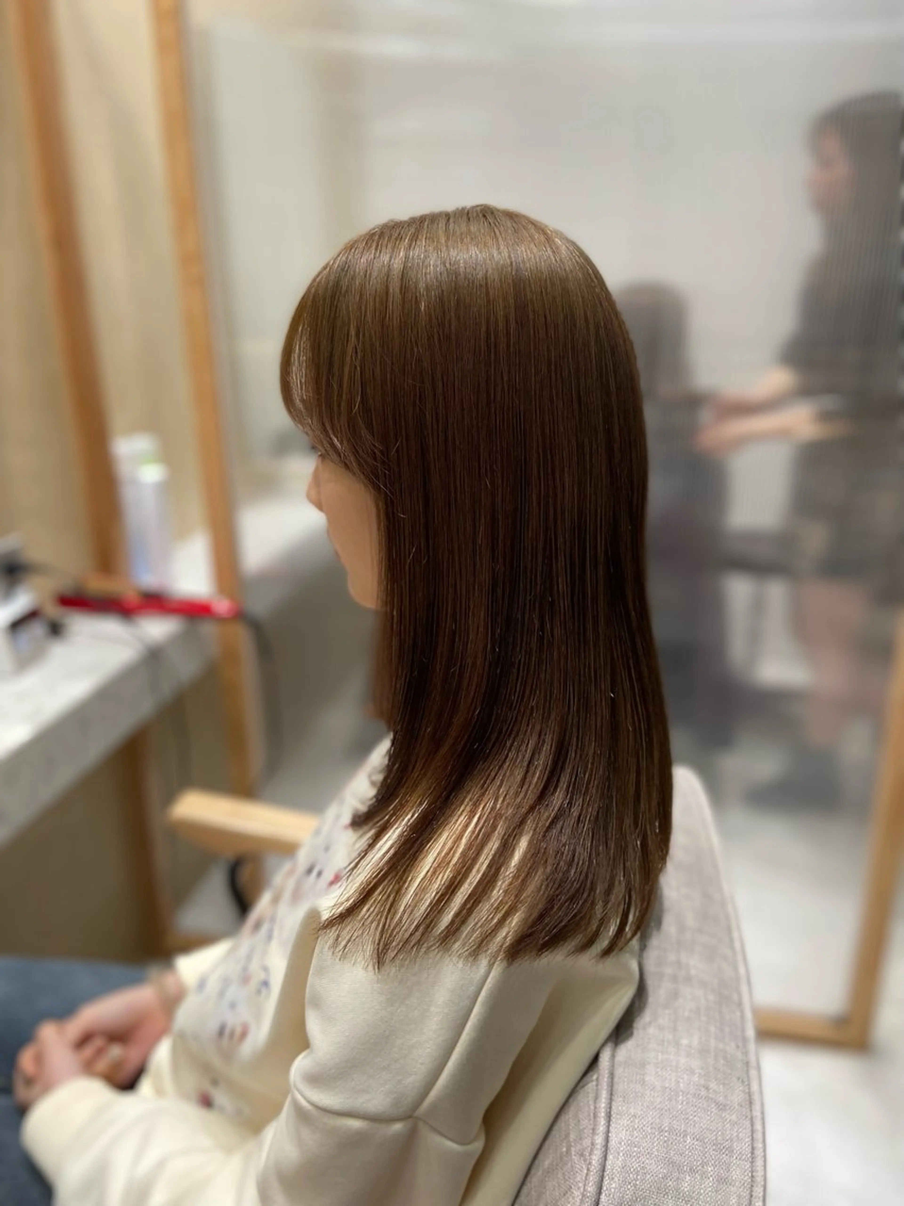 セミロング 🦉静かに過ごしたい 方、個室席🦉タナカのヘアスタイル