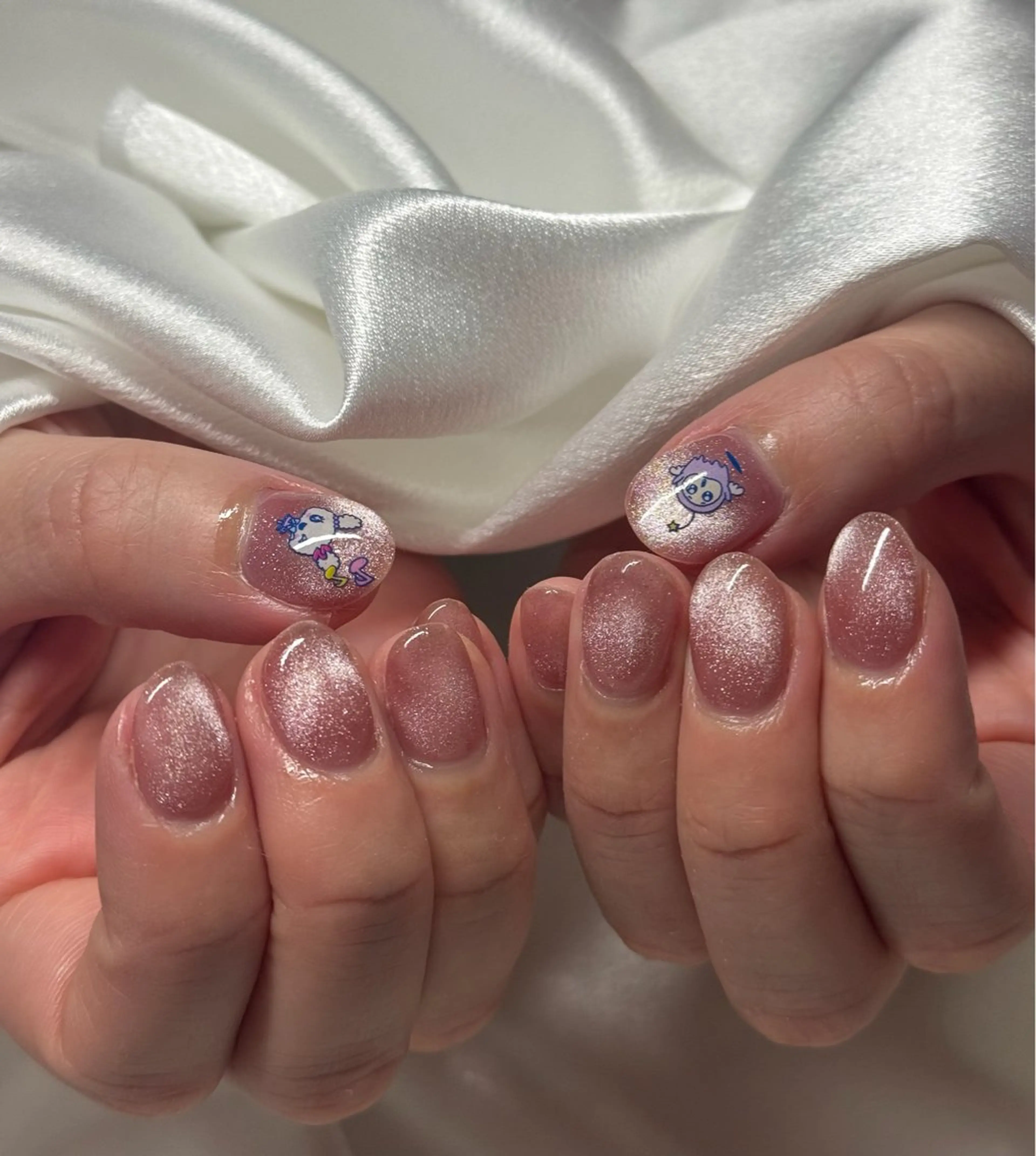 💜オフ込みマグネットネイル💜の写真