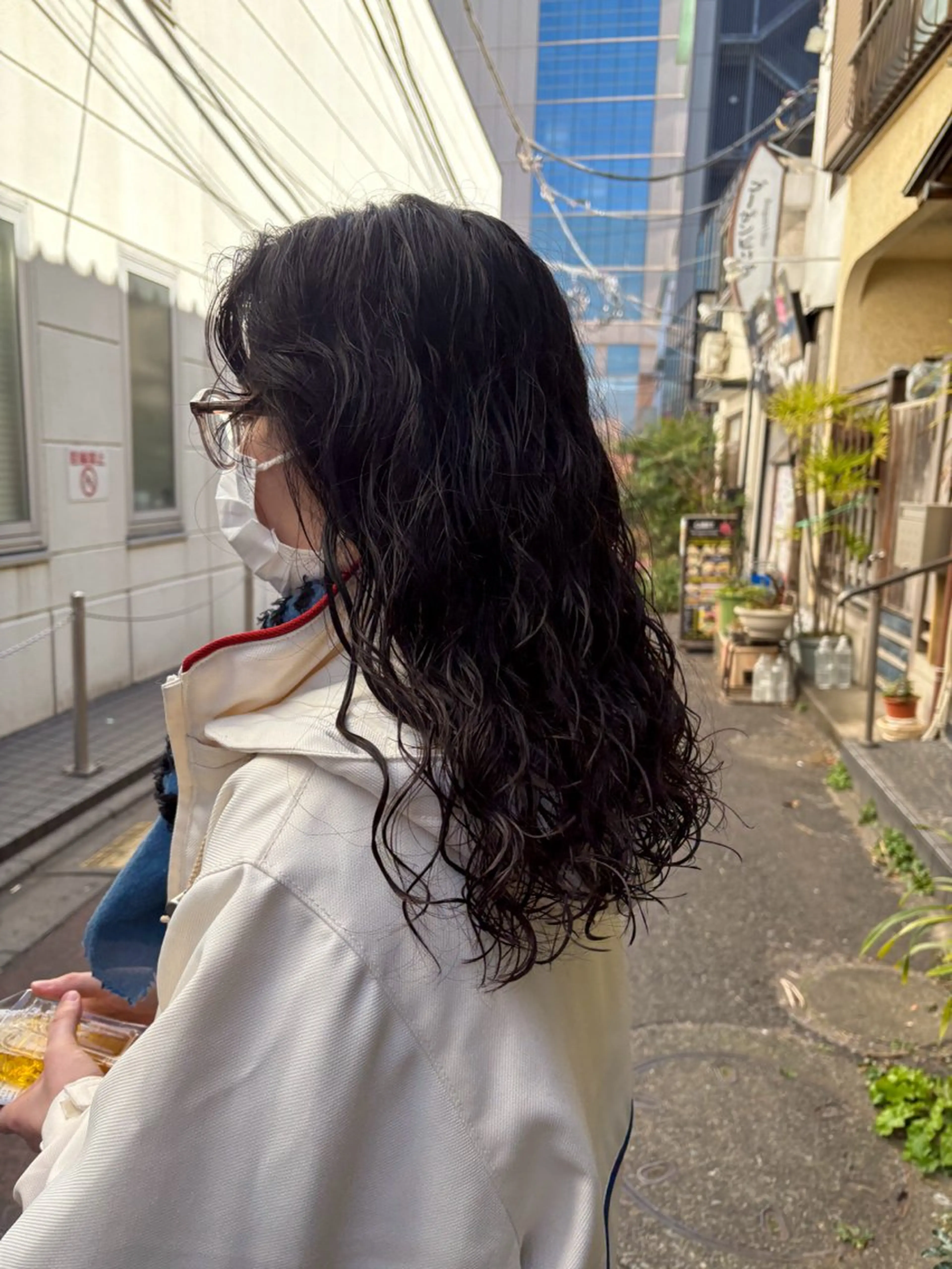 セミロング セミロングパーマ カット パーマ 【pejite】 小沼 勇貴のヘアスタイル