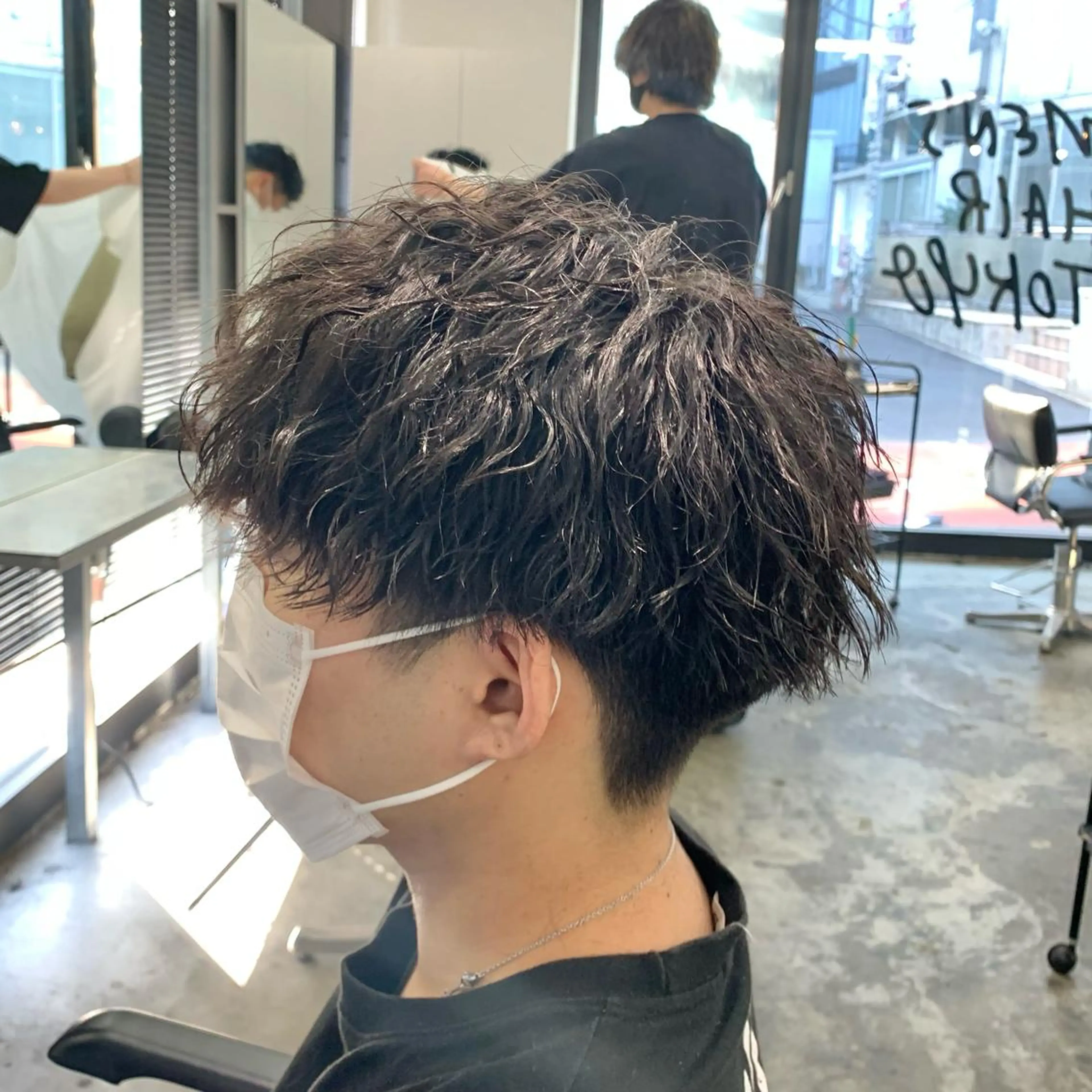 ショート パーマ メンズ マッシュ カット パーマ メンズ特化美容師/ 藤戸 椋のヘアスタイル