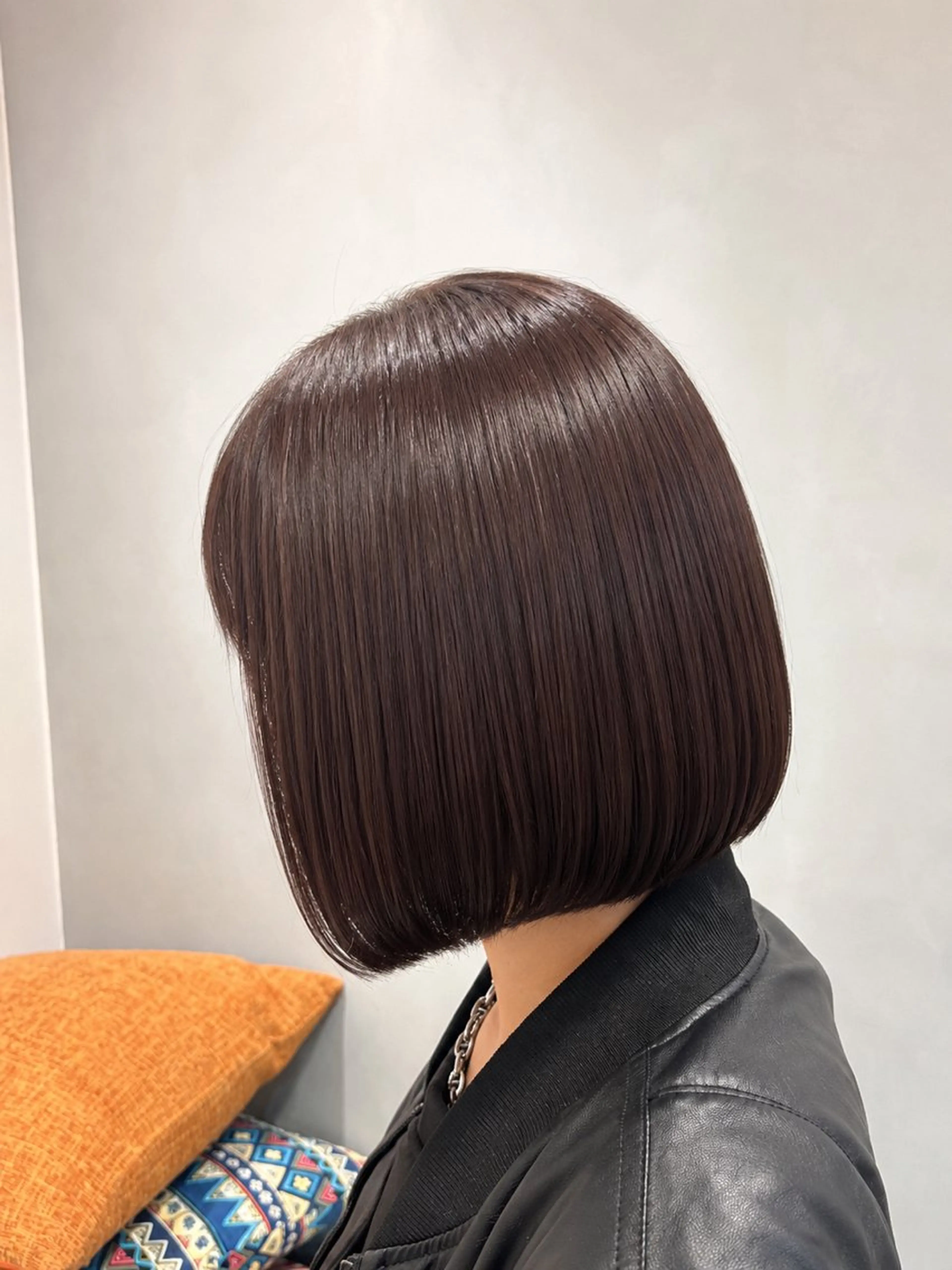 ショート ボブ カット メンズパーマ ほしのはすみのヘアスタイル