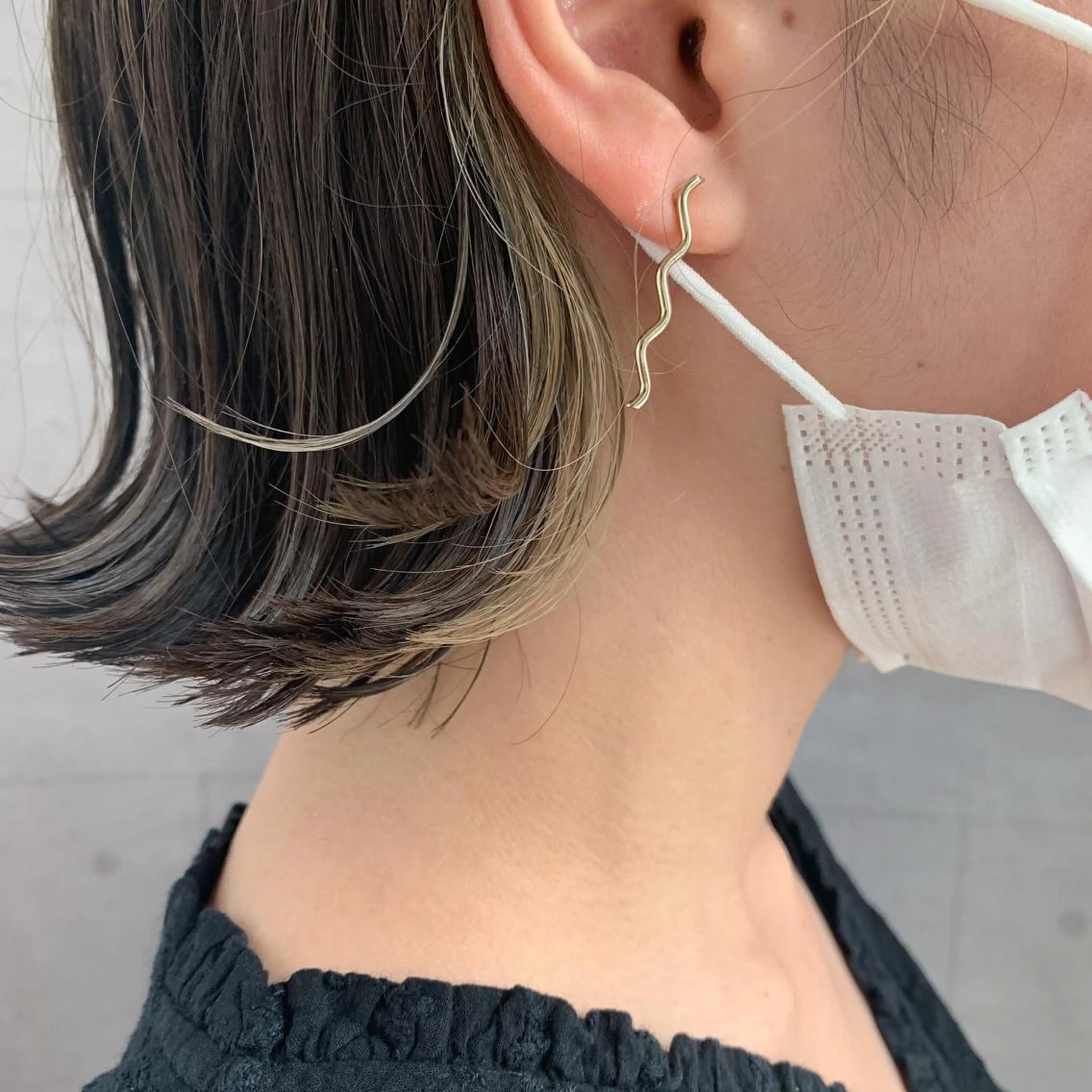 ミディアム カラー スギヤマ ショウゴのヘアスタイル