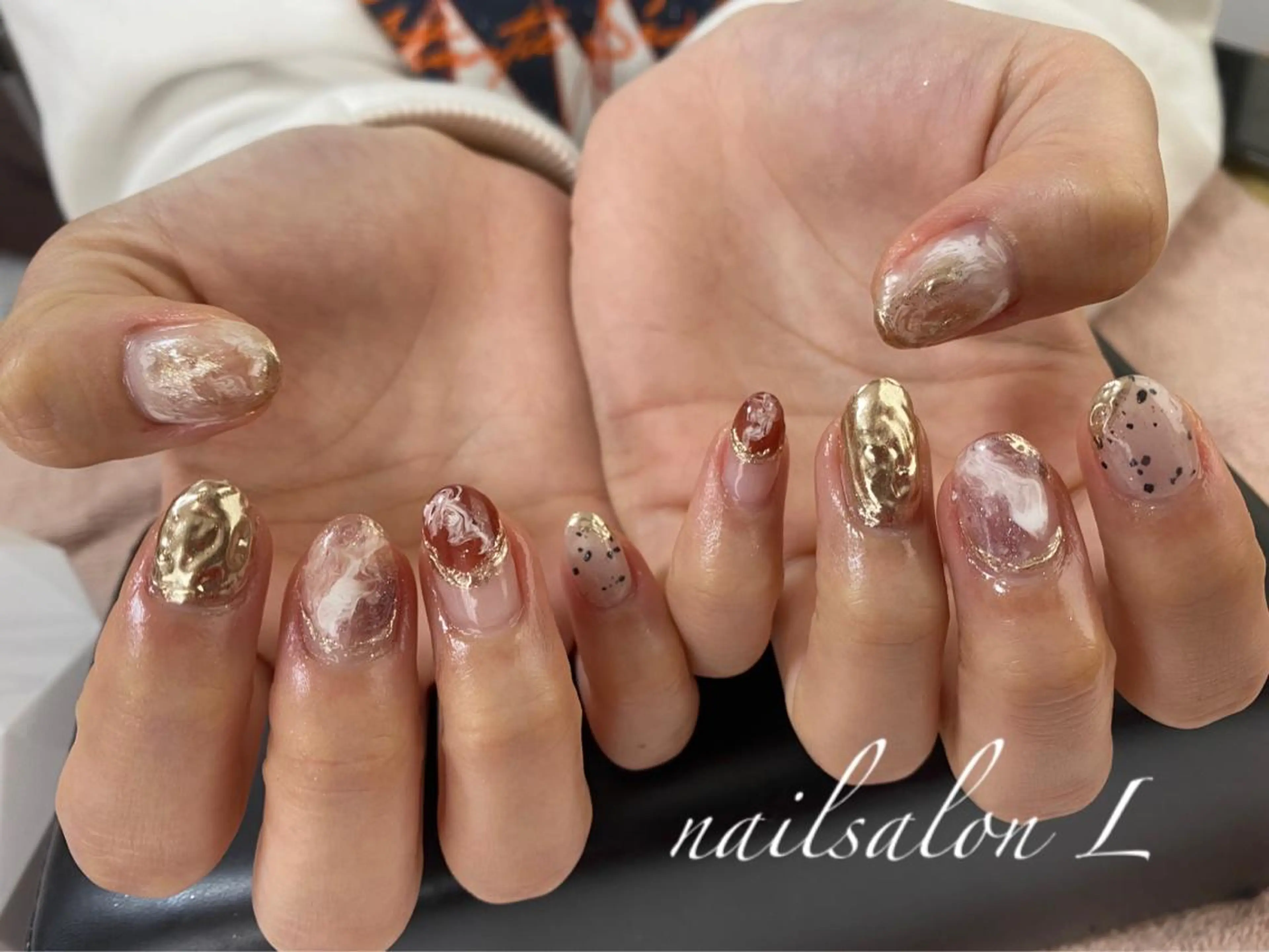 ネイル ジェルネイル 持ち込み スカルプネイル NAILSALON Ｌのネイルデザイン