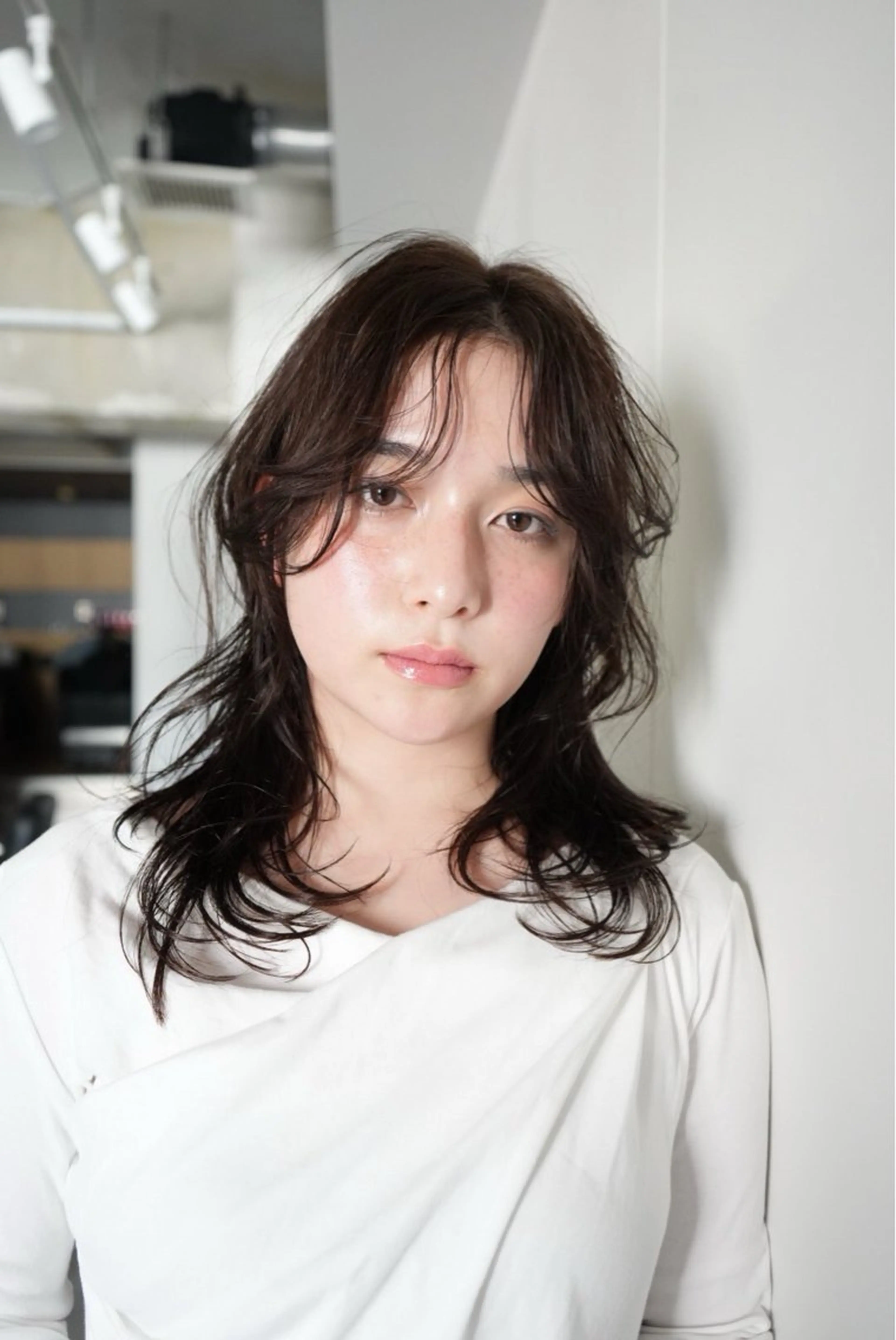 ロング 市原亮/塩釜口/ ツイスパ/波巻きのヘアスタイル