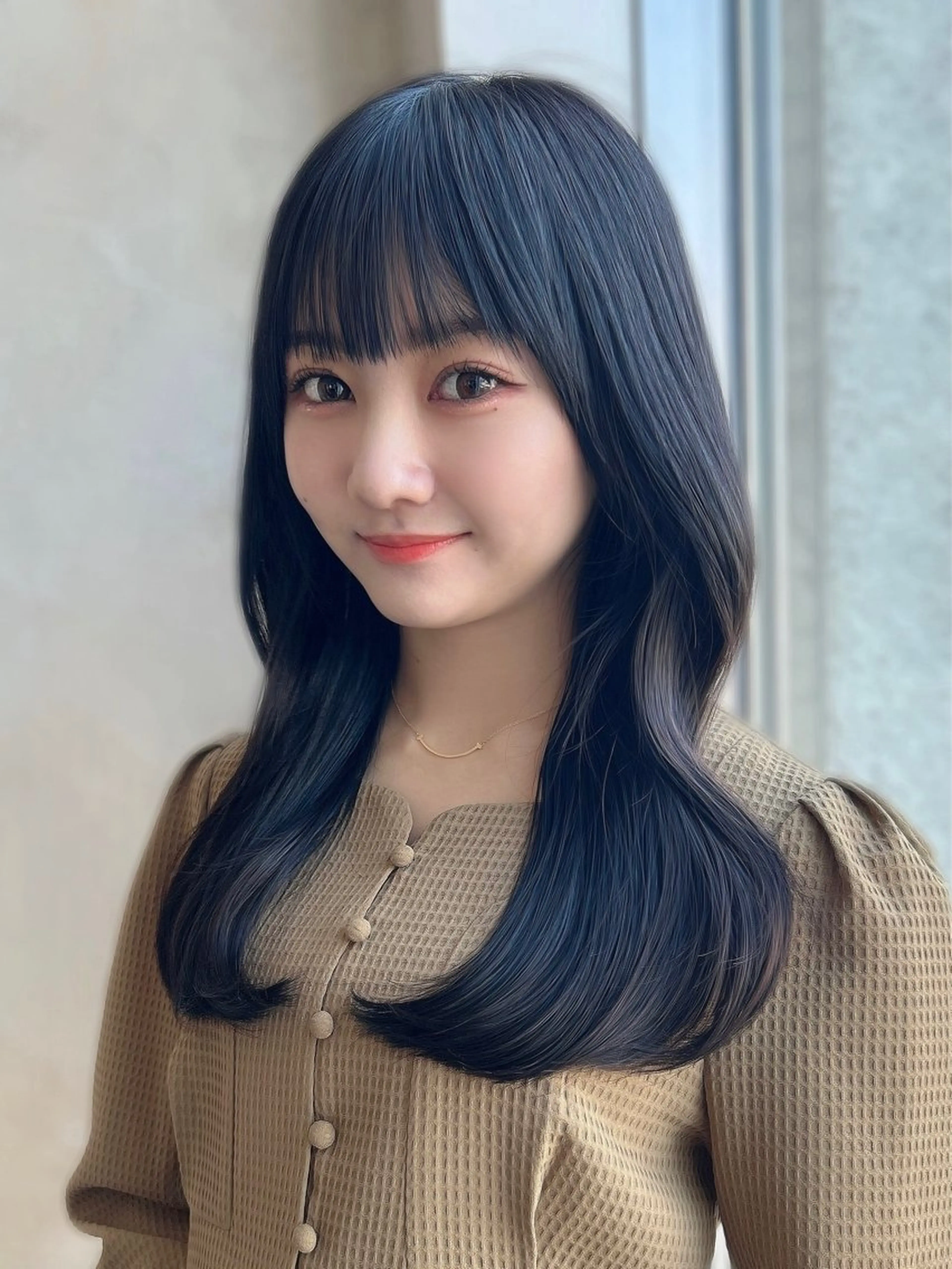 セミロング カラー カット ヘアカラー トリートメント 新宿✨顔周りカット 韓国ヘア/坂本亜裟海のヘアスタイル