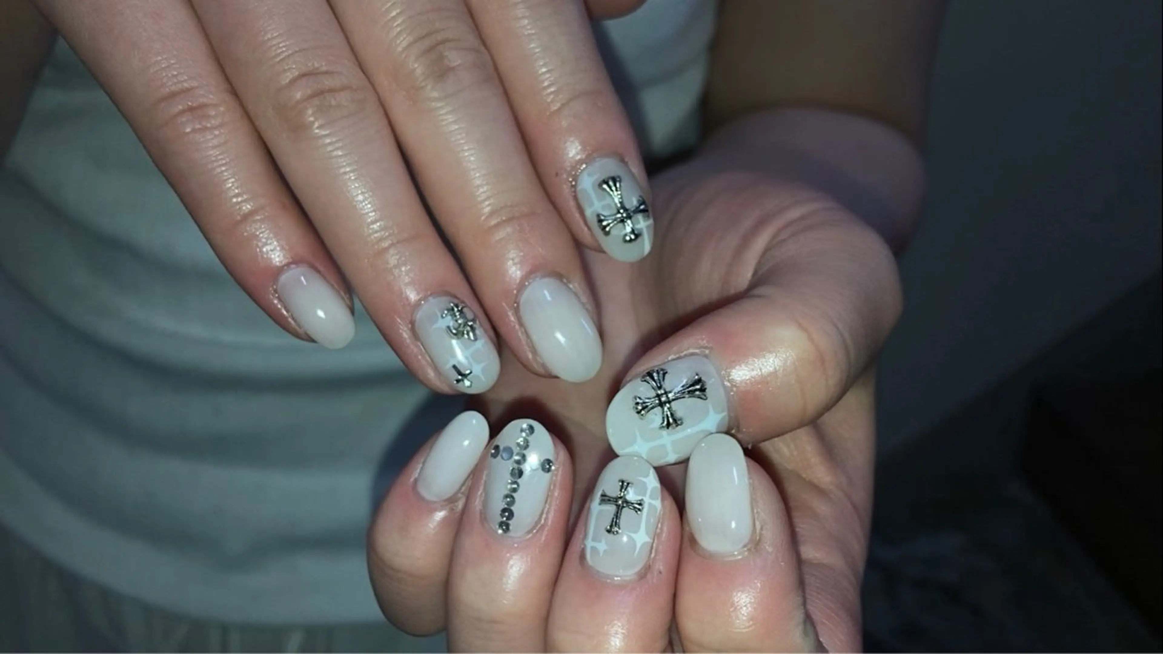 ネイル ハンドネイル フットネイル kana/モード ・グランジ໒꒱のネイルデザイン