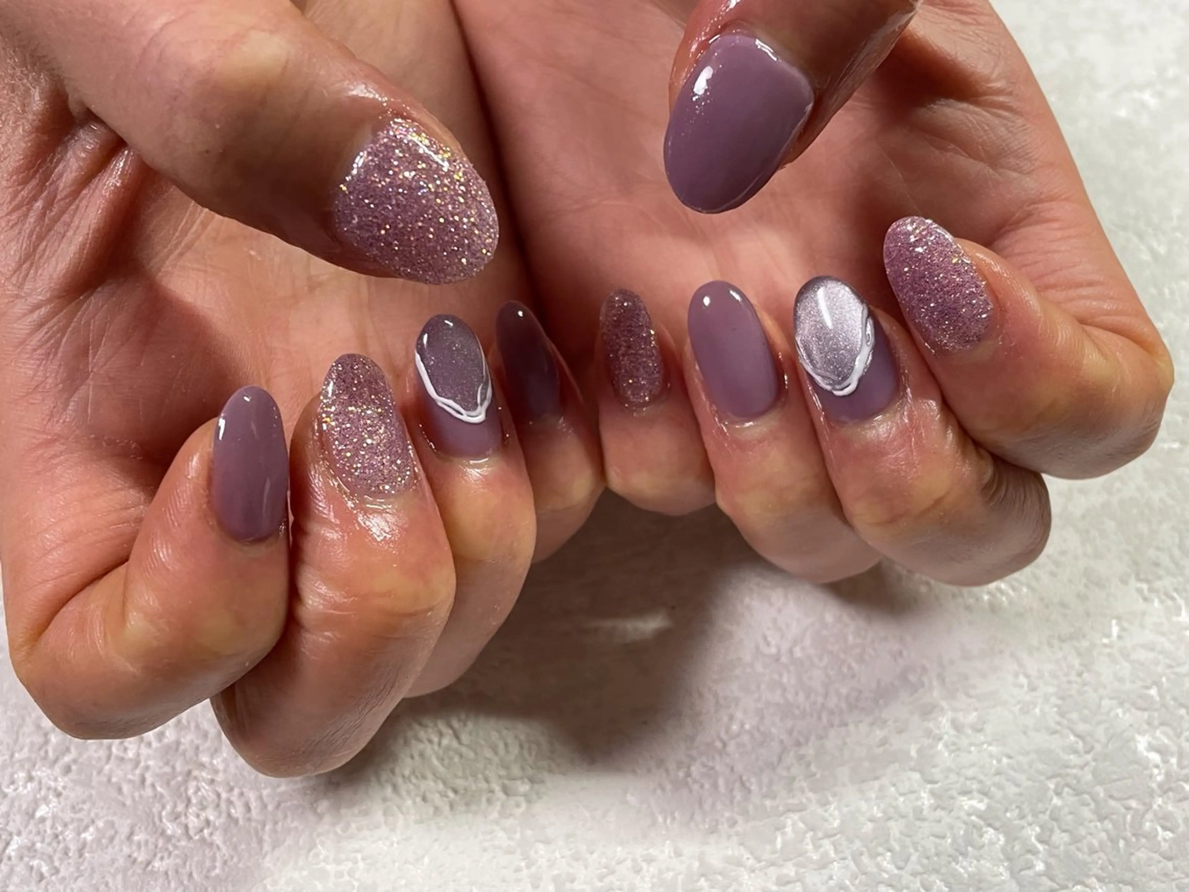 ネイル オーロラネイル フットネイル フレンチネイル ジェルネイル 韓国ネイル ハンドネイル kiki nail &brow二子玉川の眉毛・アイブロウイメージ