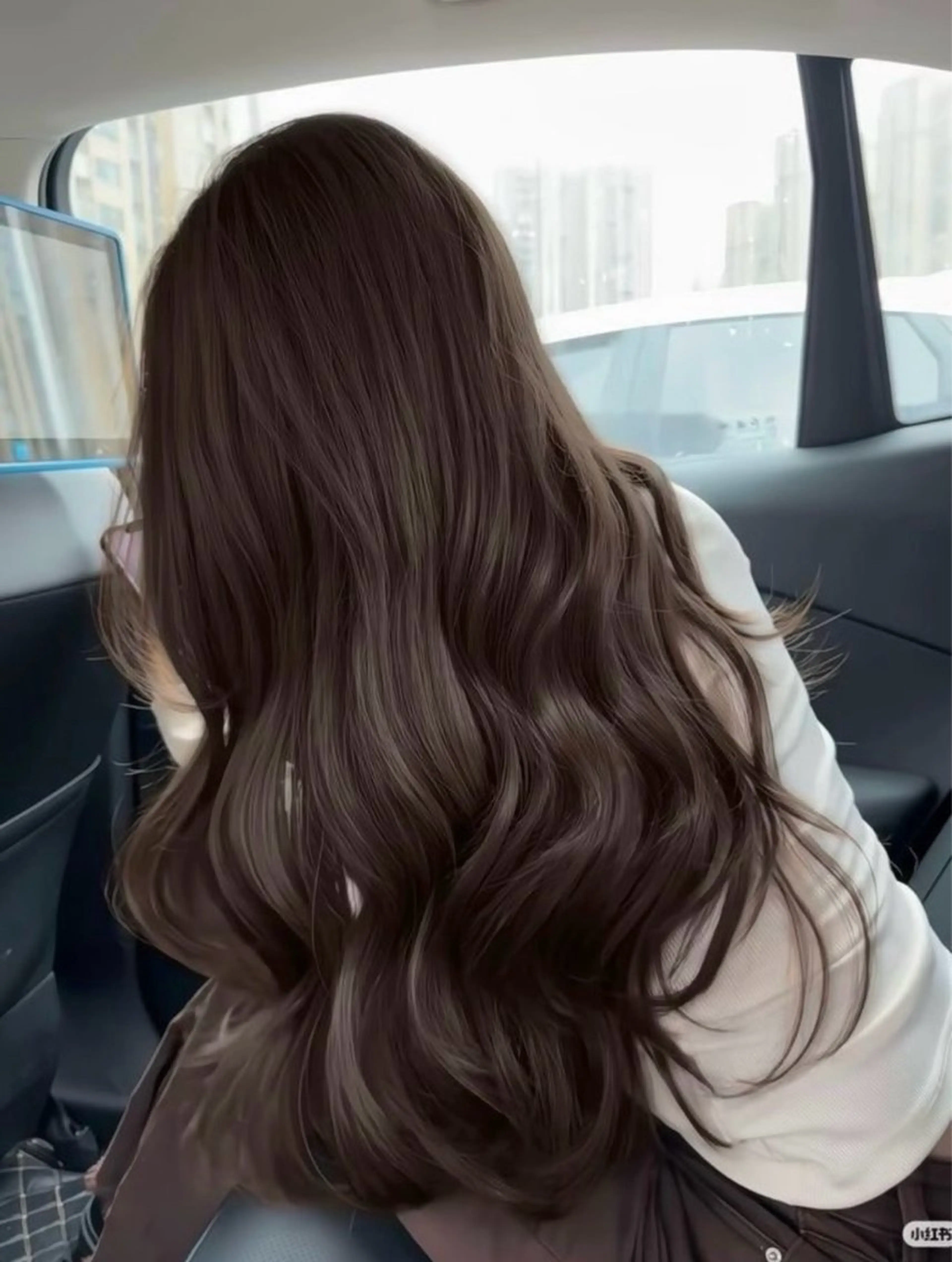 ロング くびれヘア ハッシュカット 韓国風ヘア レイヤーカット ロング カット ヘアカラー トリートメント 新宿/韓国レイヤー/ 顔まわり/メンズヘアのヘアスタイル