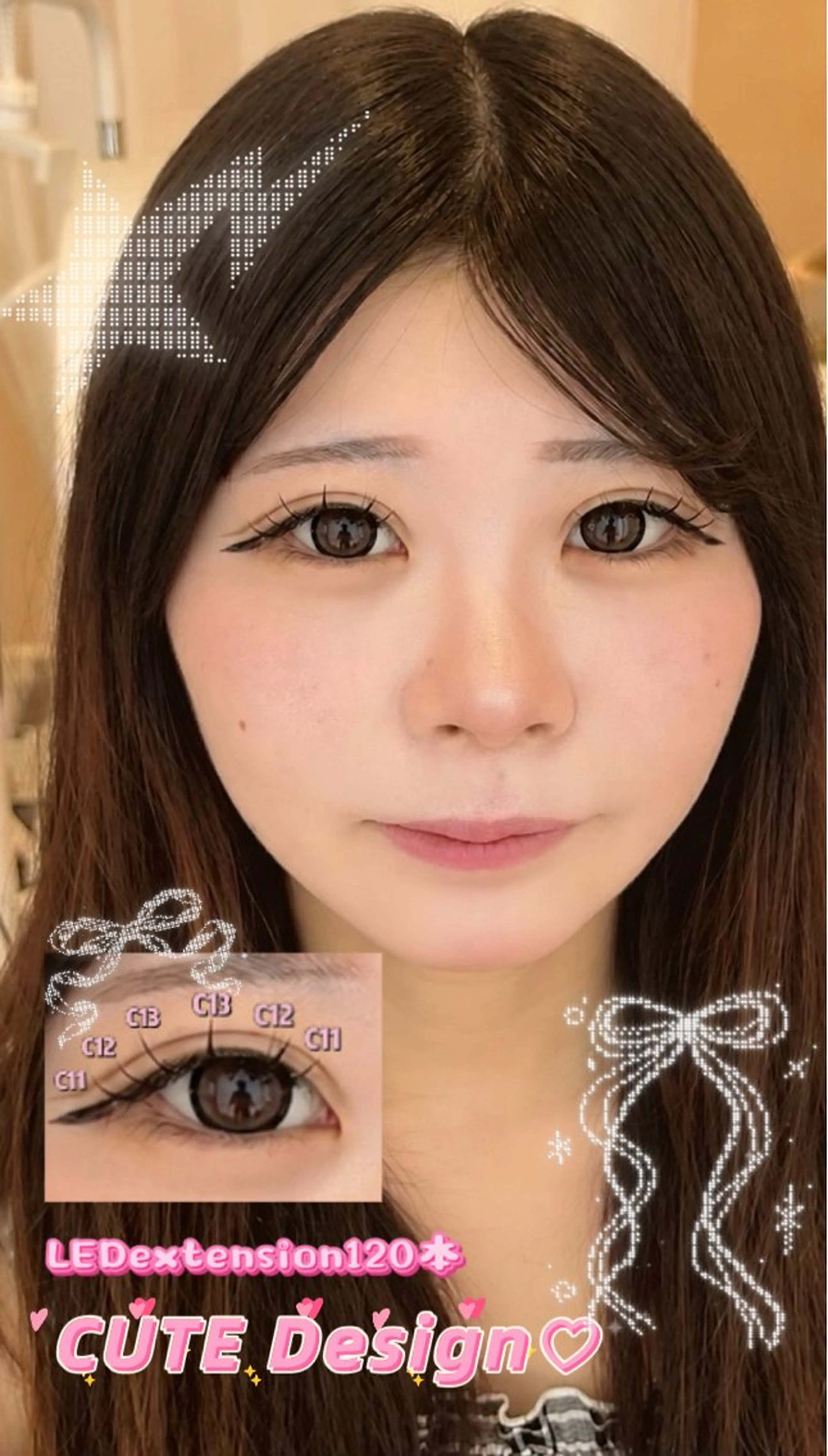 マツエク・マツパ 岡本 乃彩のマツエク・マツパデザイン