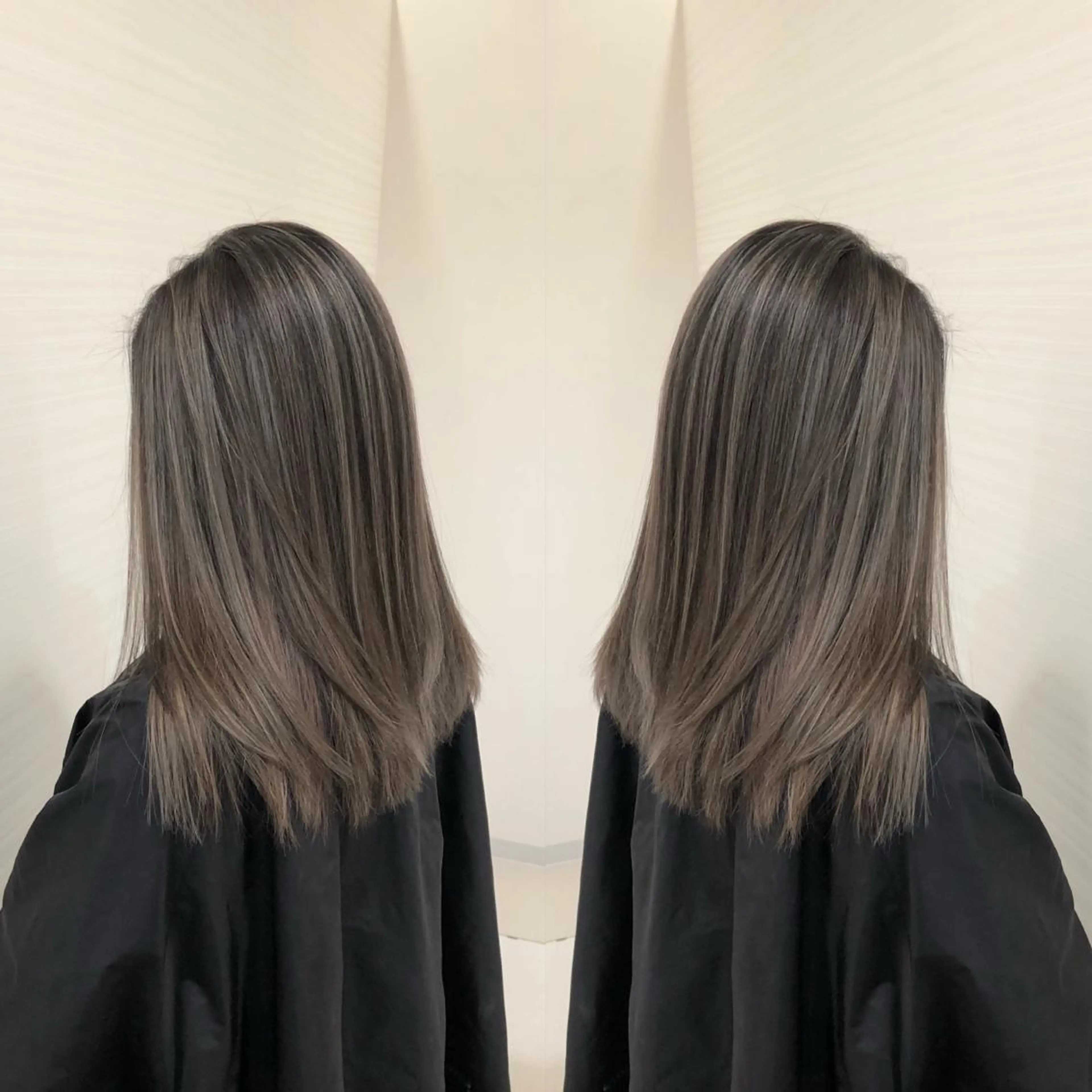 ミディアム レイヤーカット 得能 雅人のヘアスタイル