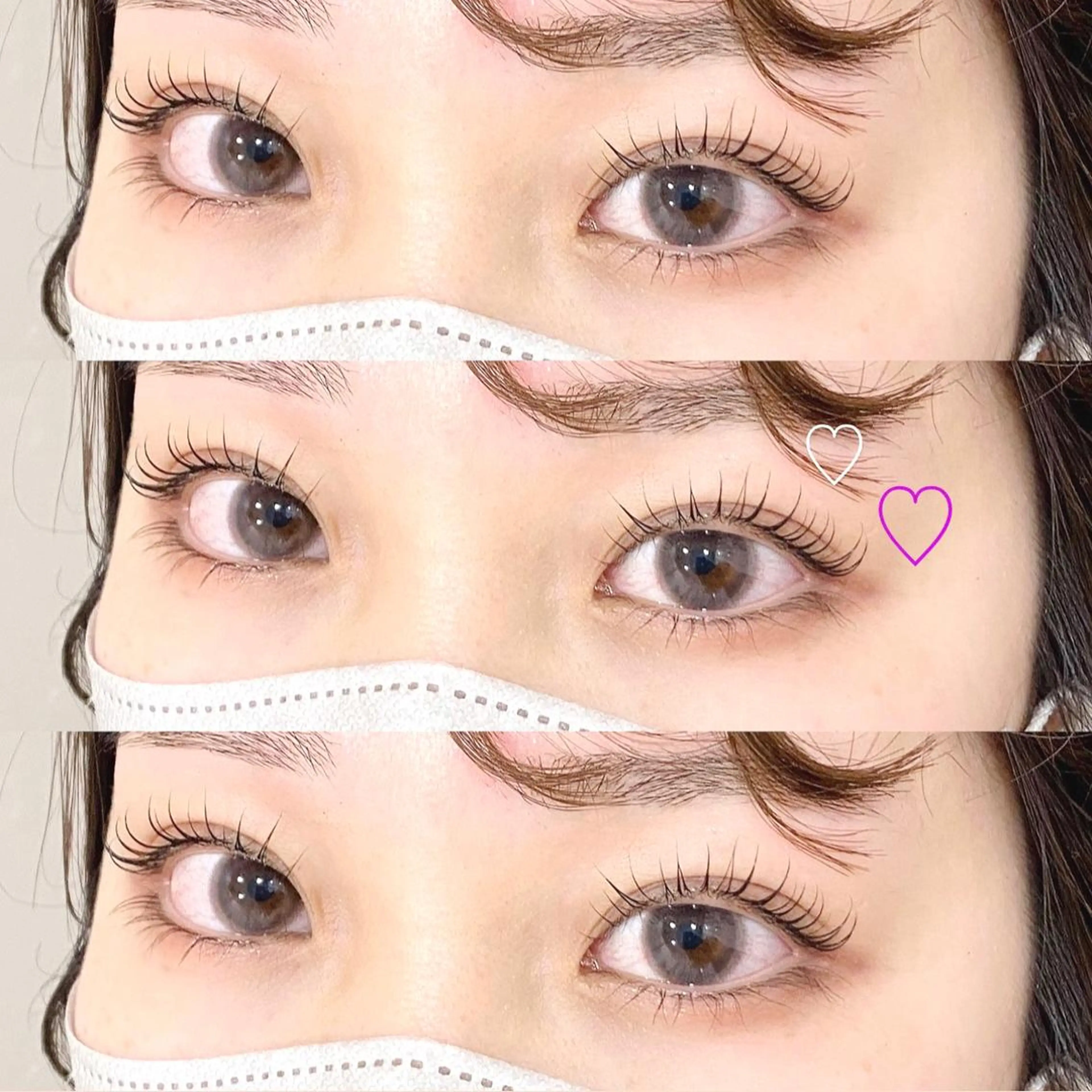 パーマ 𝙈𝙊𝙔𝙐🎀 韓国風/束感まつ毛のマツエク・マツパデザイン