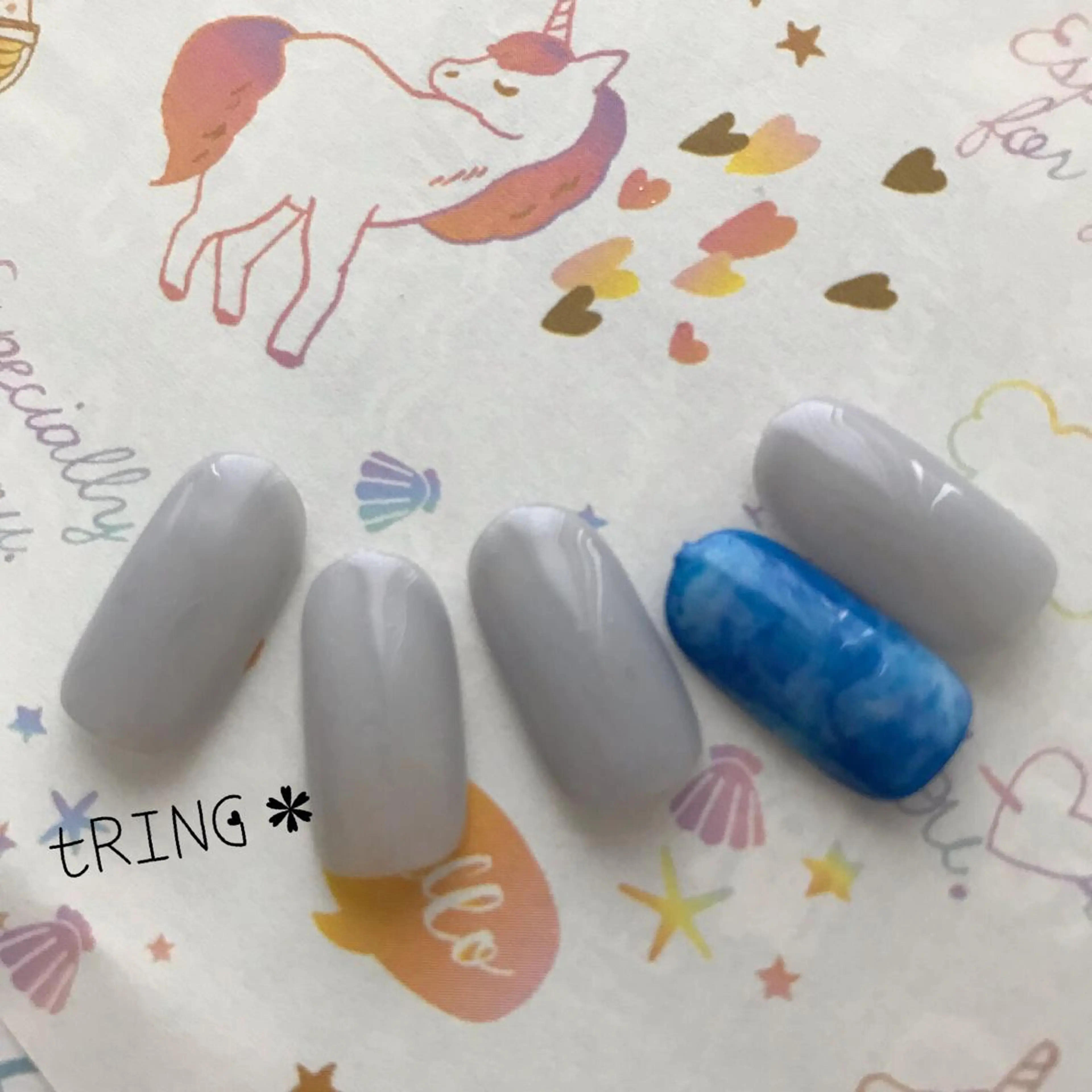 ネイル ハンドネイル tRING＊ しいの木台のネイルデザイン