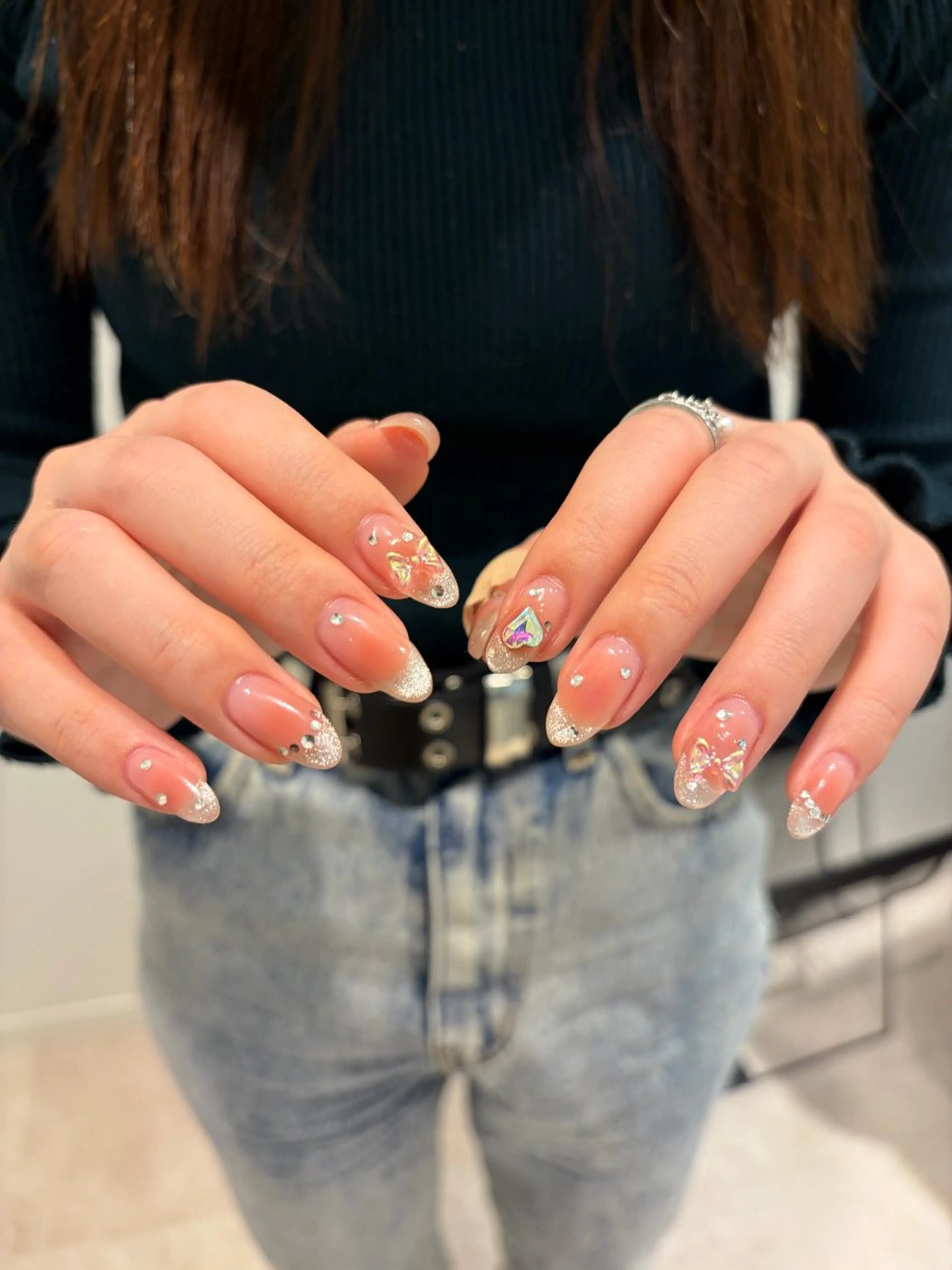 ネイル フレンチネイル ジェルネイル ニュアンスネイル オフィスネイル ワンカラーネイル ハンドネイル シンプルネイル Ayaneのネイルデザイン