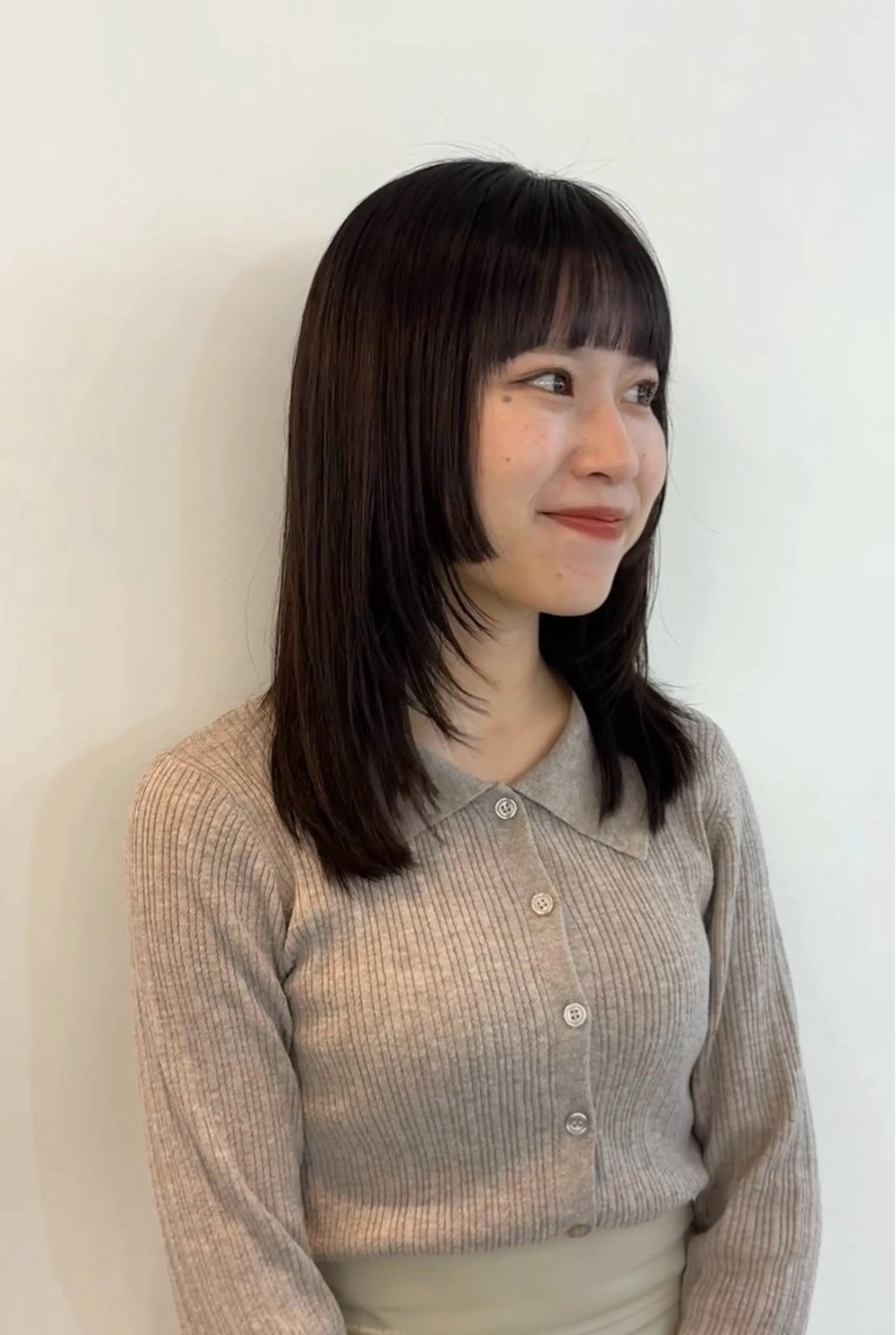 前髪カット＋艶カラー🫧の写真