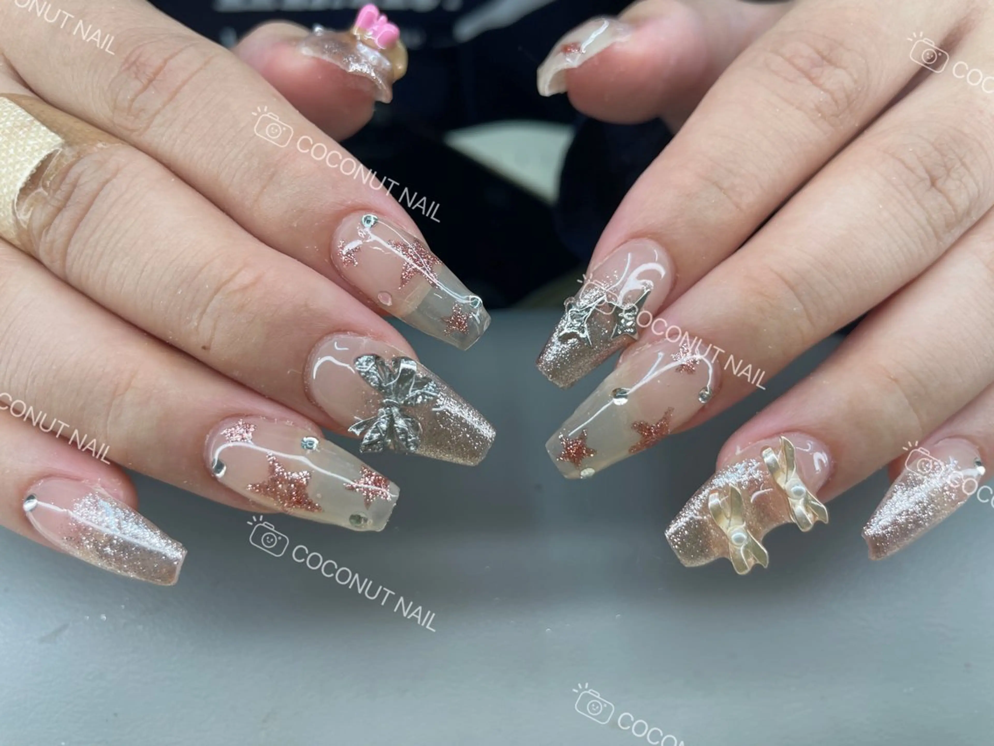ネイル ハンドネイル 神田 ココナッツのネイルデザイン