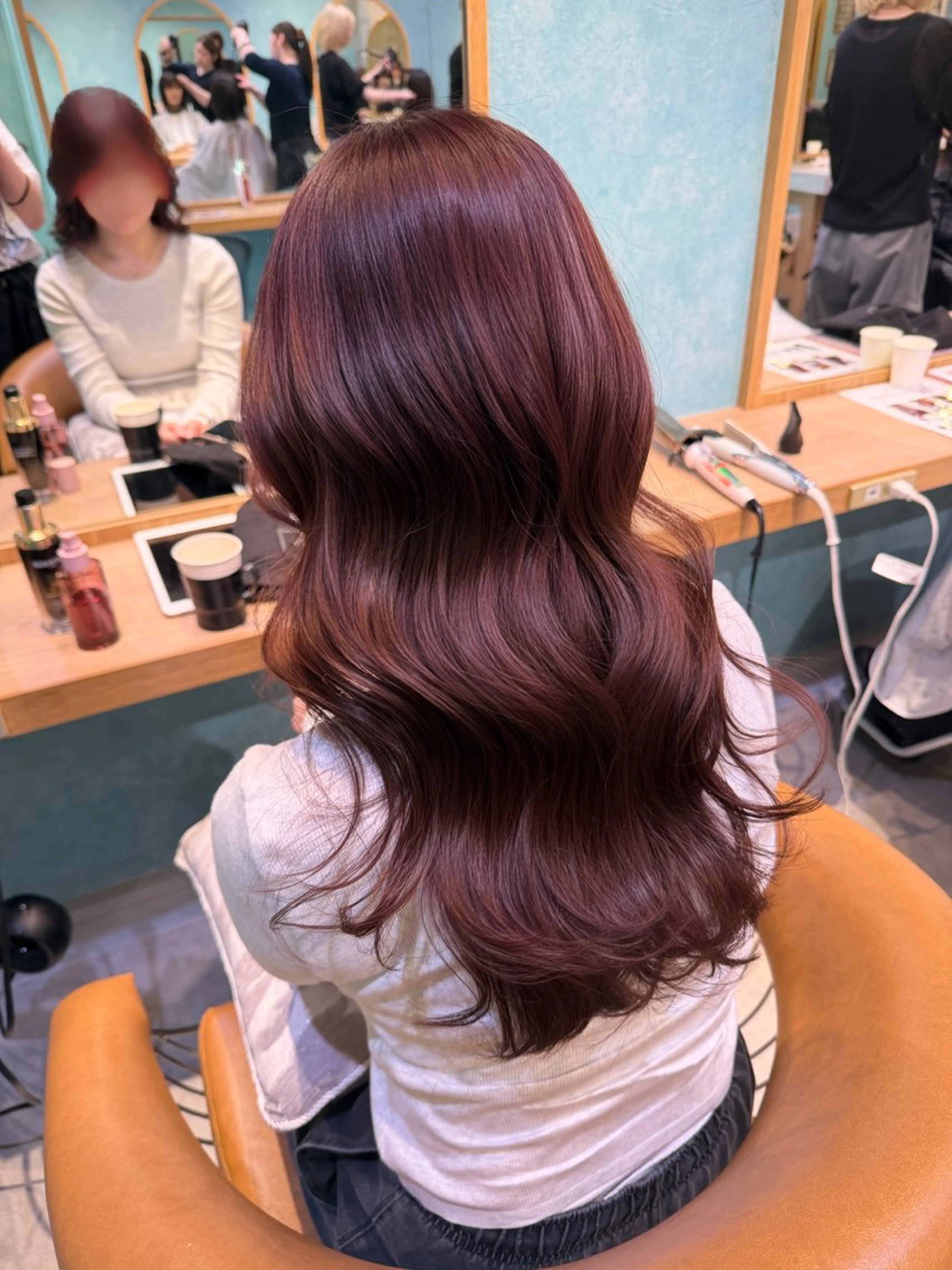 ロング カラー カット ヘアカラー トリートメント ❤️ブリーチ/暖色/ カラー/大宮のヘアスタイル