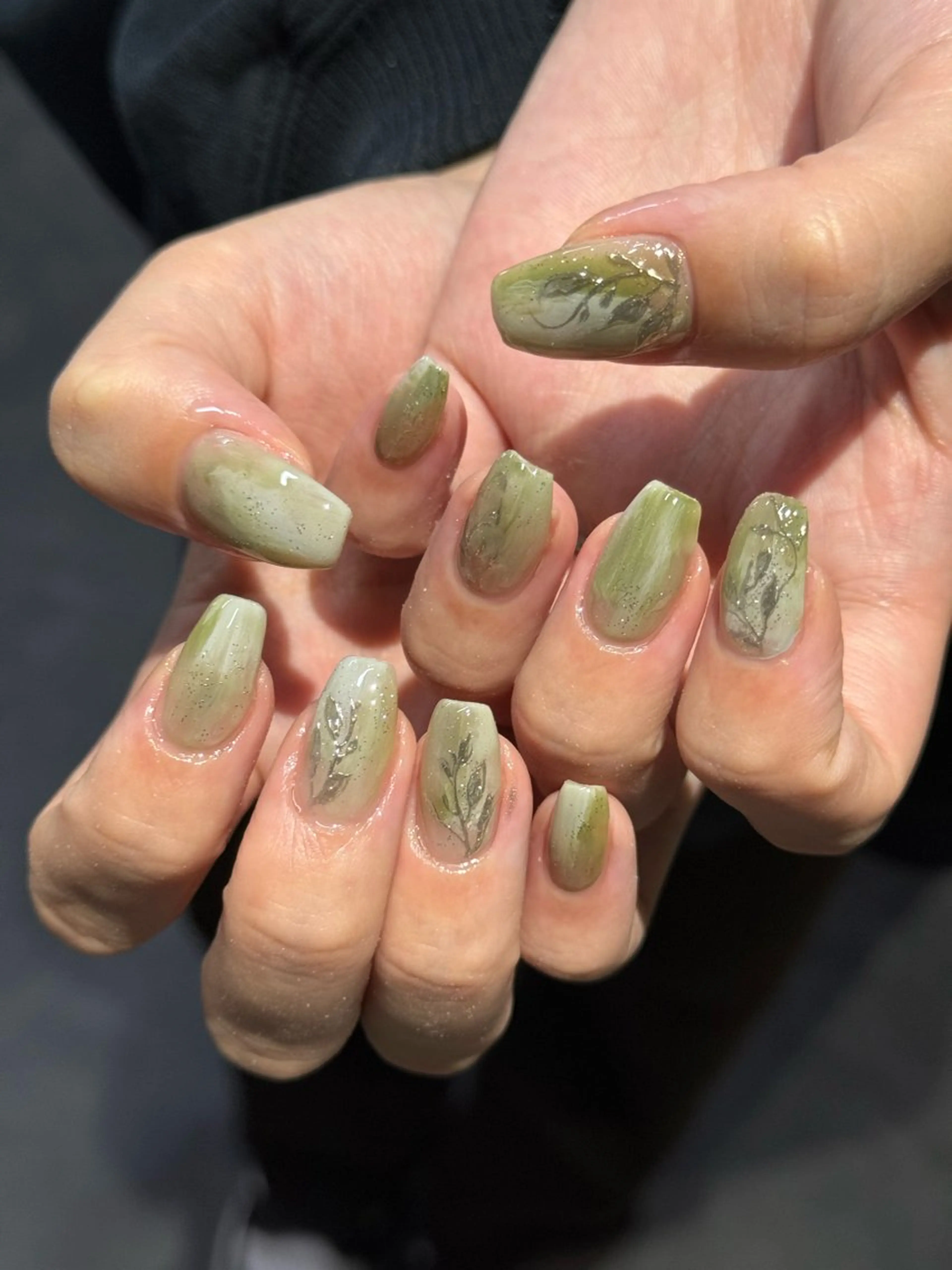 ネイル フレンチネイル 韓国ネイル マグネットネイル メンズネイル ニュアンスネイル ハンドネイル GRANDE大須 Cecil💜のネイルデザイン