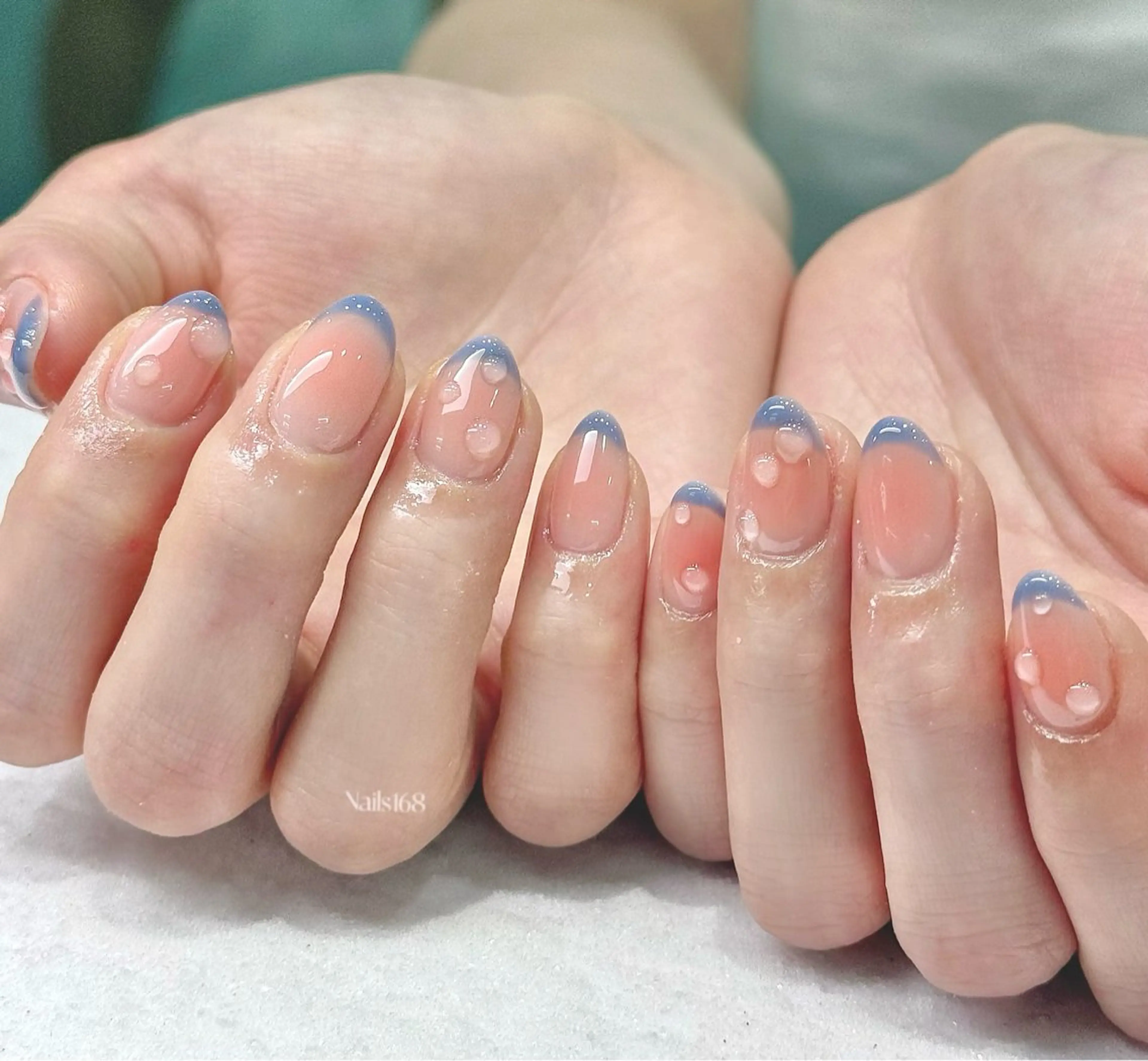 ネイル アートネイル チークネイル 韓国ネイル マグネットネイル ニュアンスネイル NAILS168 新大久保店のネイルデザイン