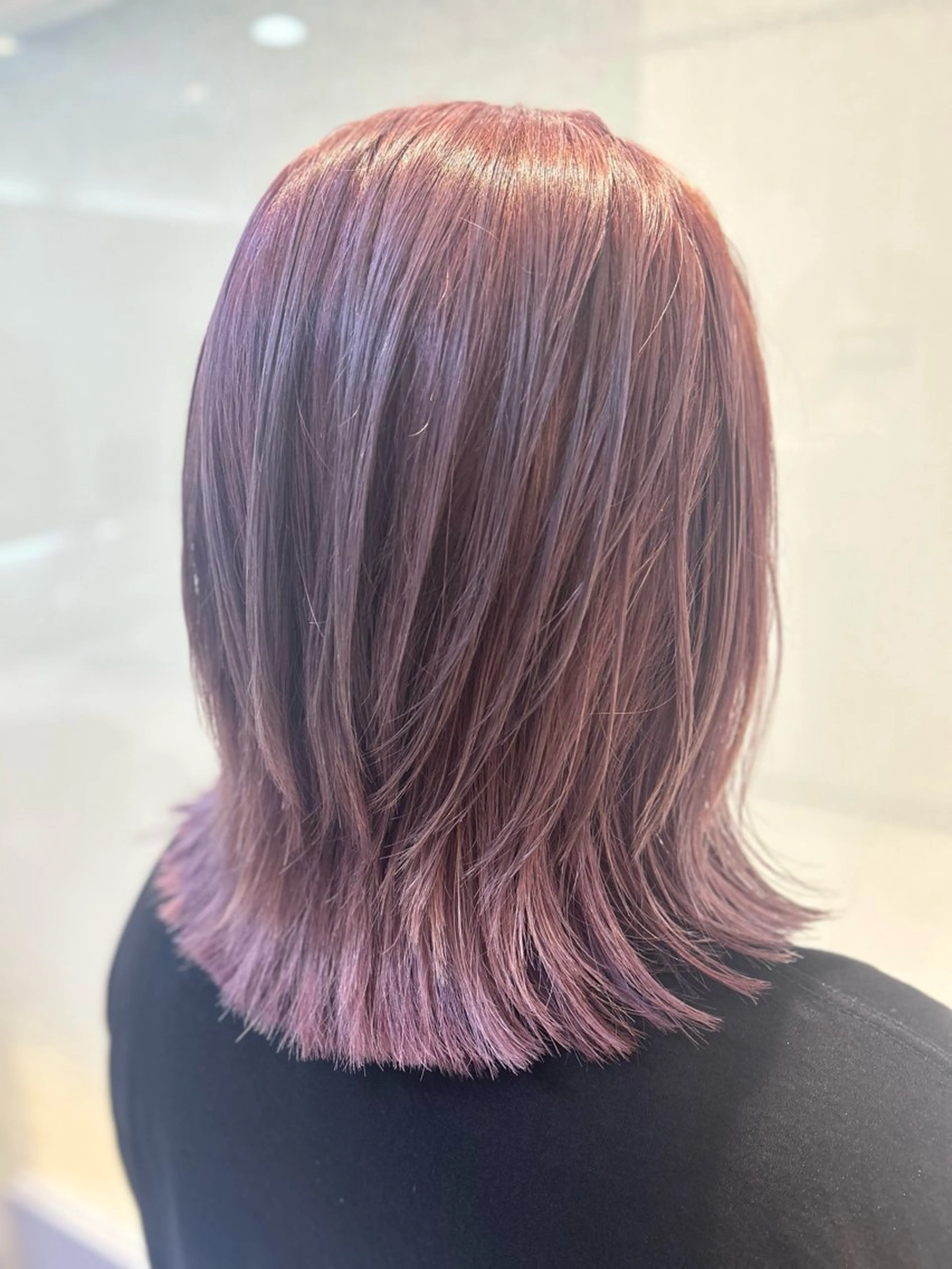 ミディアム カラー ヘアカラー トリートメント 縮毛矯正/髪質改善/ 艶髪ササキナツミのヘアスタイル