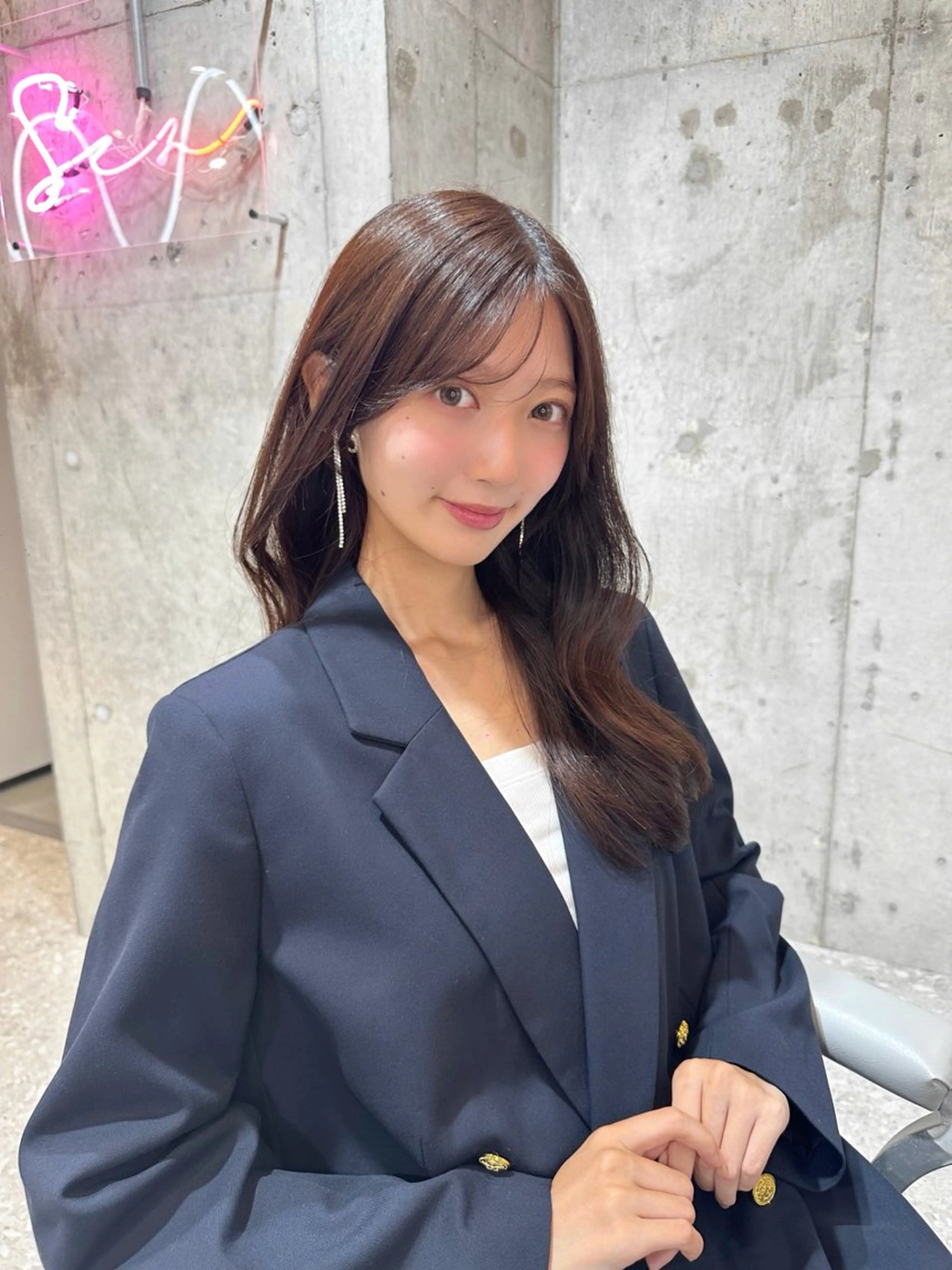 ロング カラー カット ヘアカラー トリートメント ヘッドスパ ヘアセット 新宿/韓国レイヤー 髪質改善カラー/角所のヘアスタイル