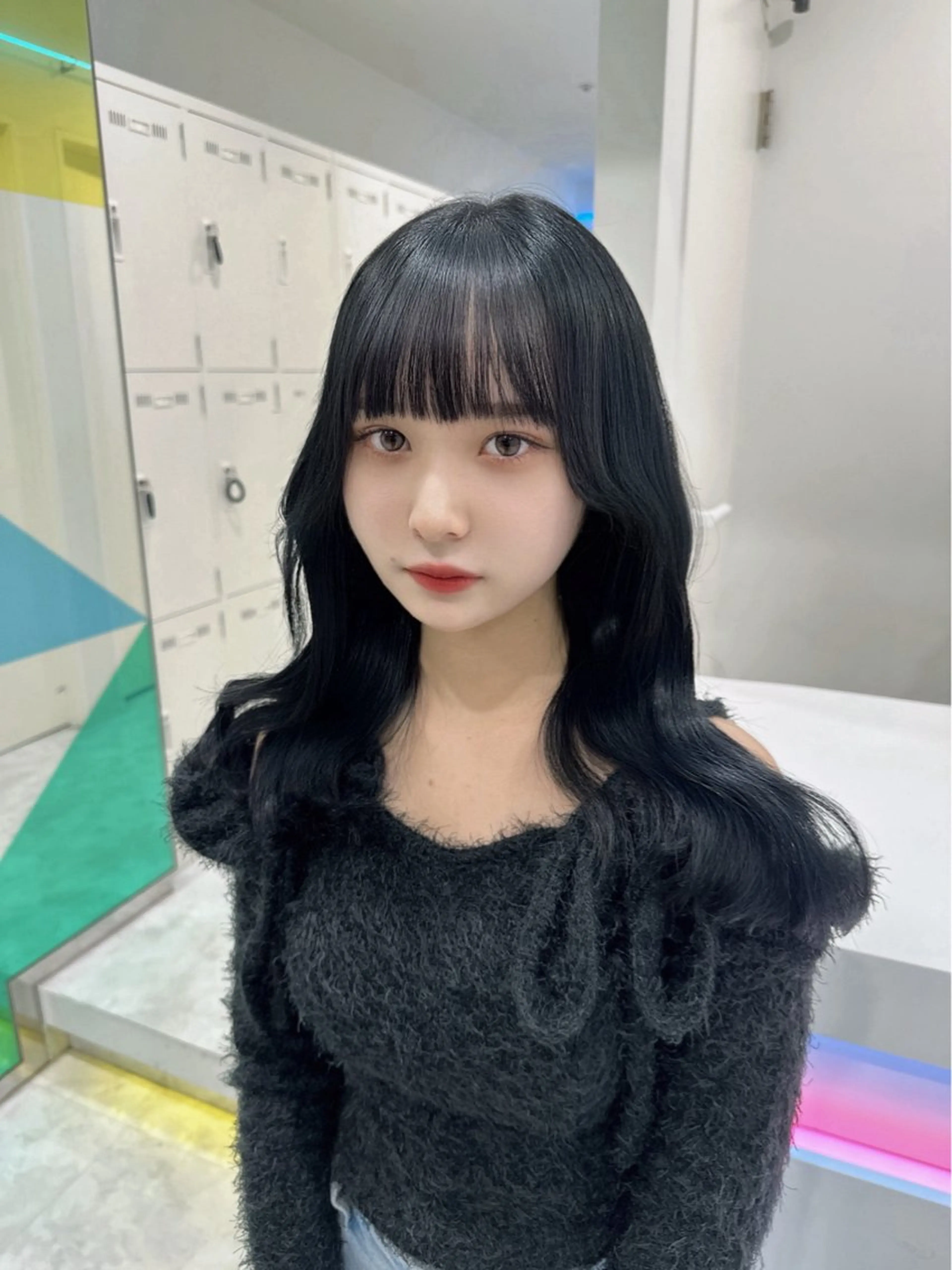 ロング ヘアカラー トリートメント 🦋韓国風カラー🦋 こうせい原宿のヘアスタイル