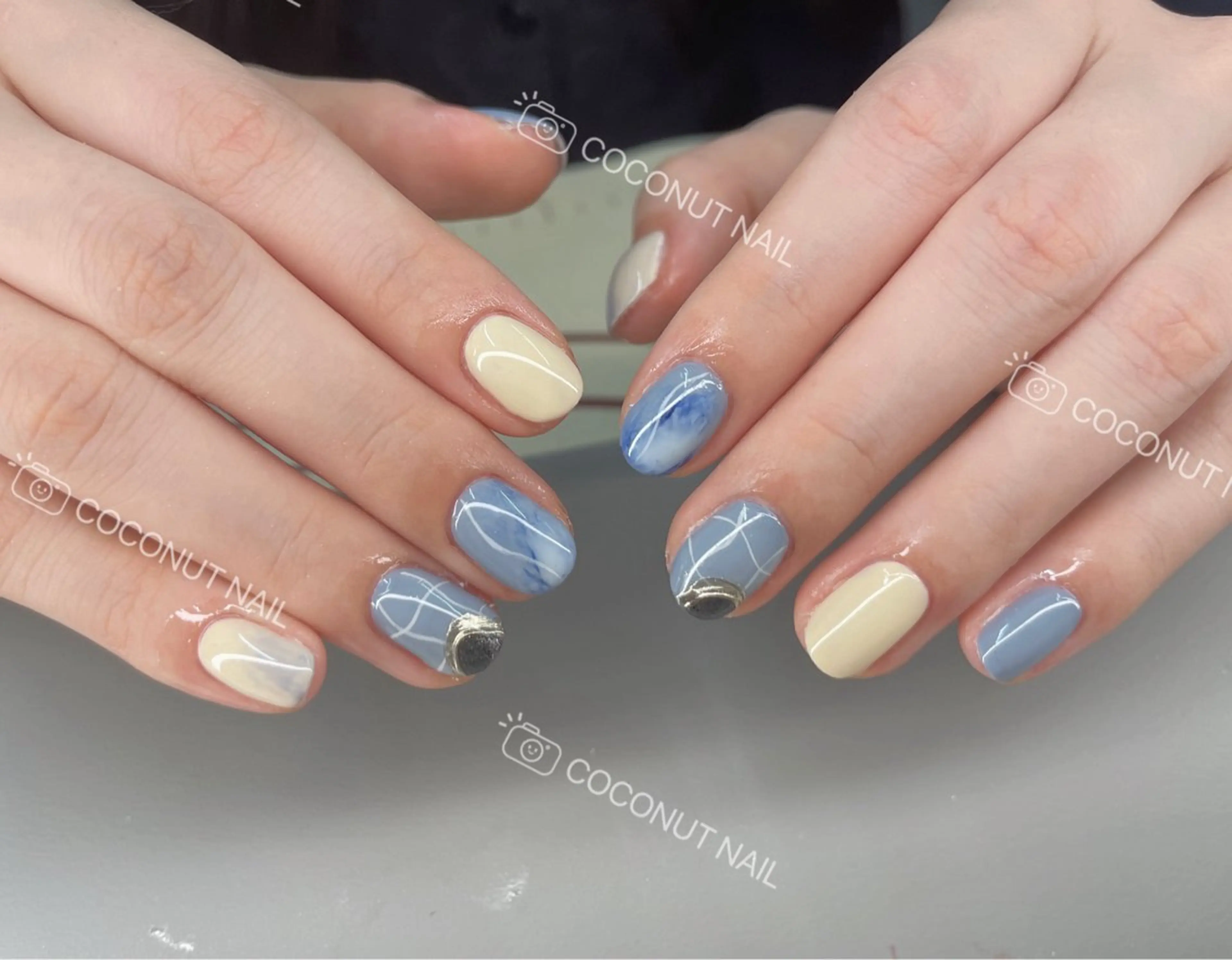 ネイル ハンドネイル 神田 ココナッツのネイルデザイン