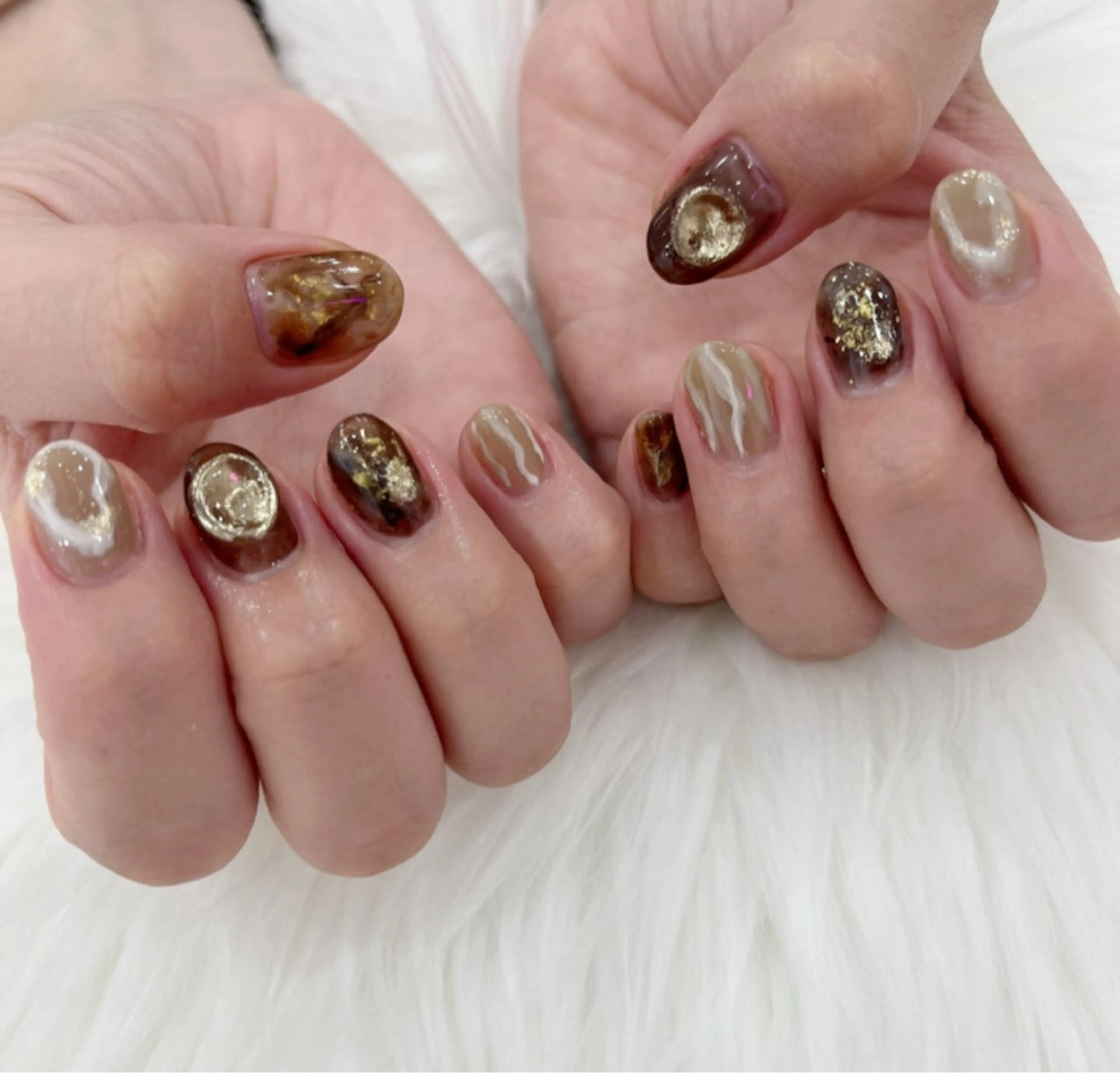 ネイル 長さ出し フットネイル ジェルネイル 韓国ネイル マグネットネイル #Amin nail salonのネイルデザイン