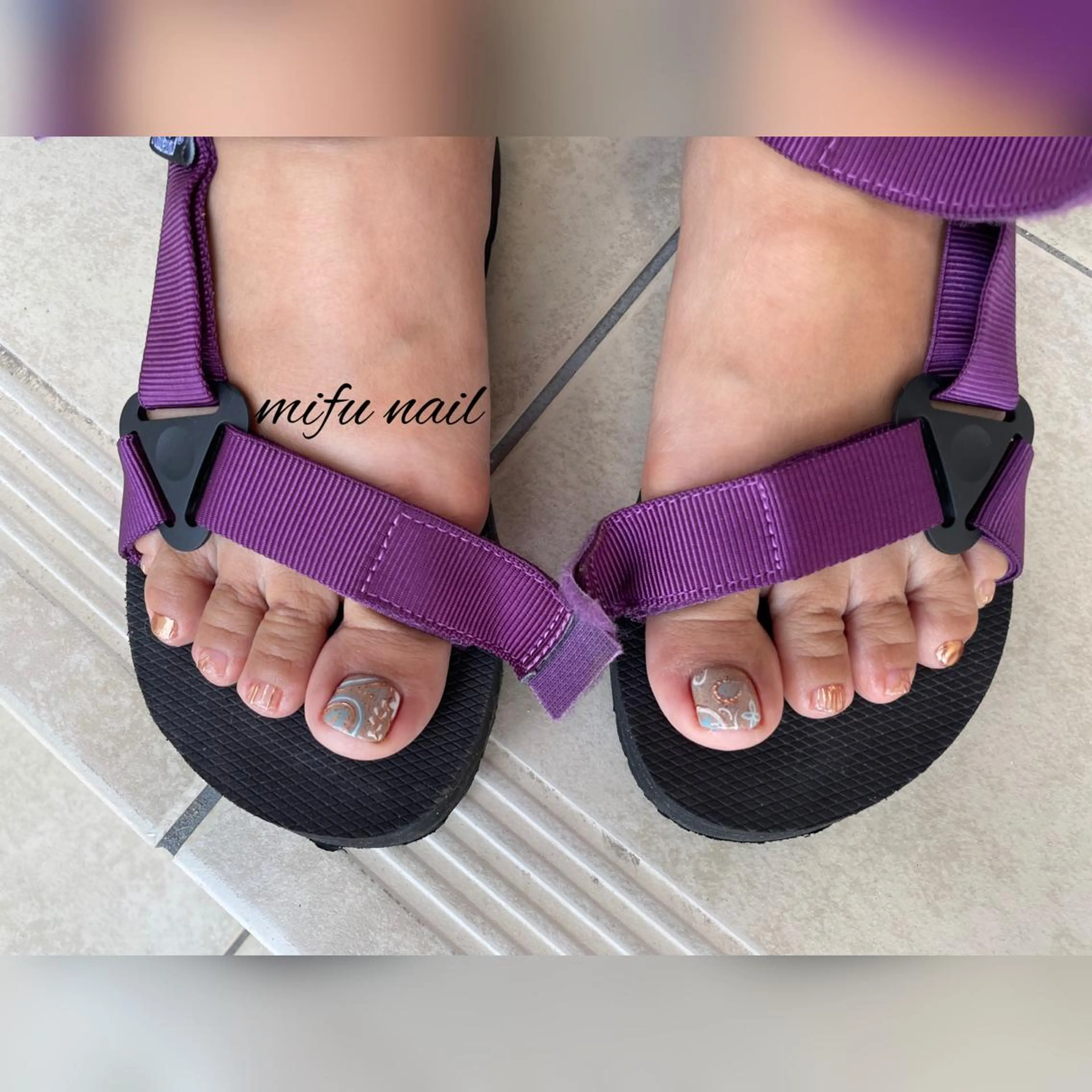 ネイル フットネイル 大田 美笛香のネイルデザイン