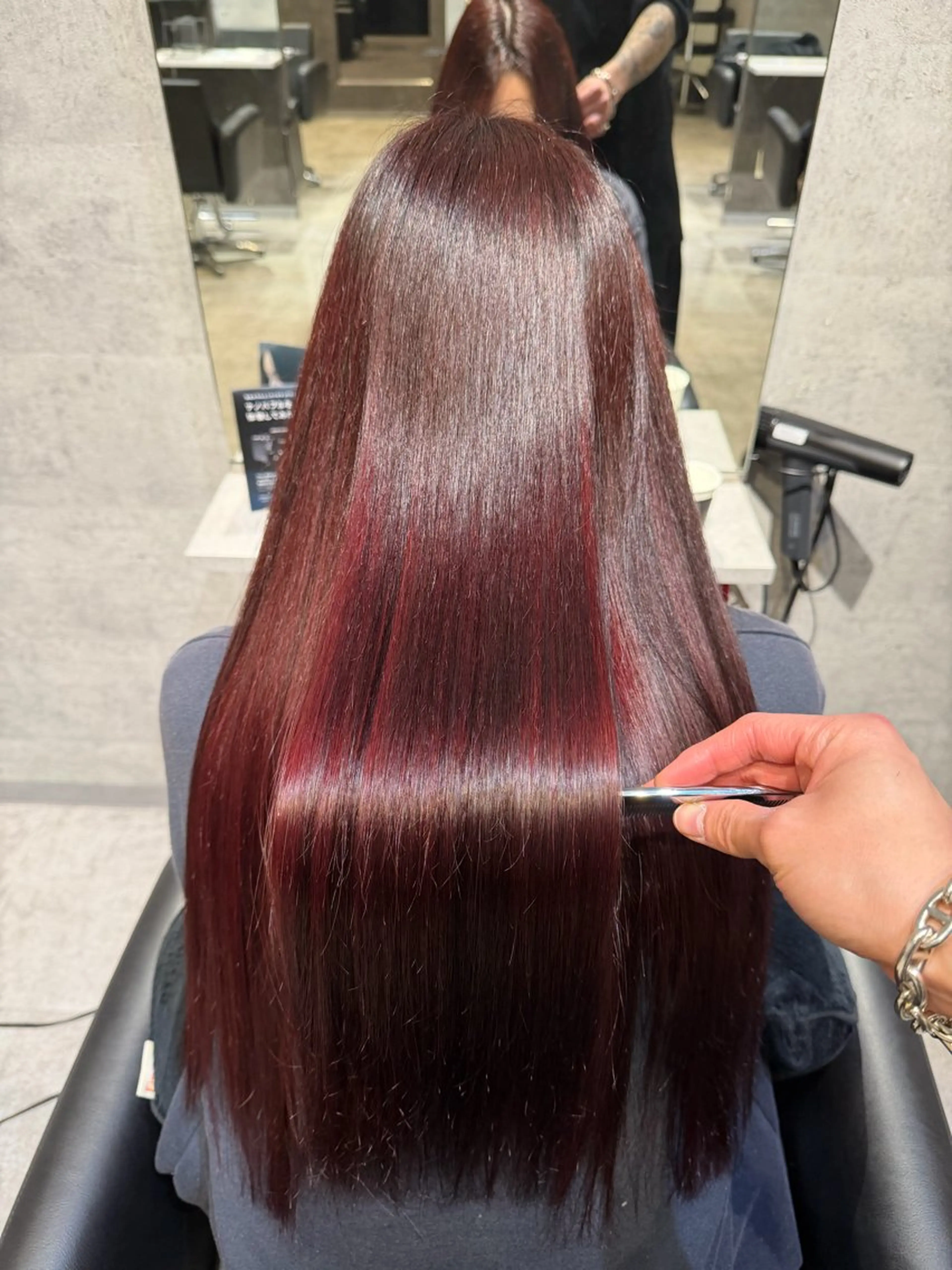 ロング カット ヘアカラー トリートメント _WHITE /藤田唯生のヘアスタイル