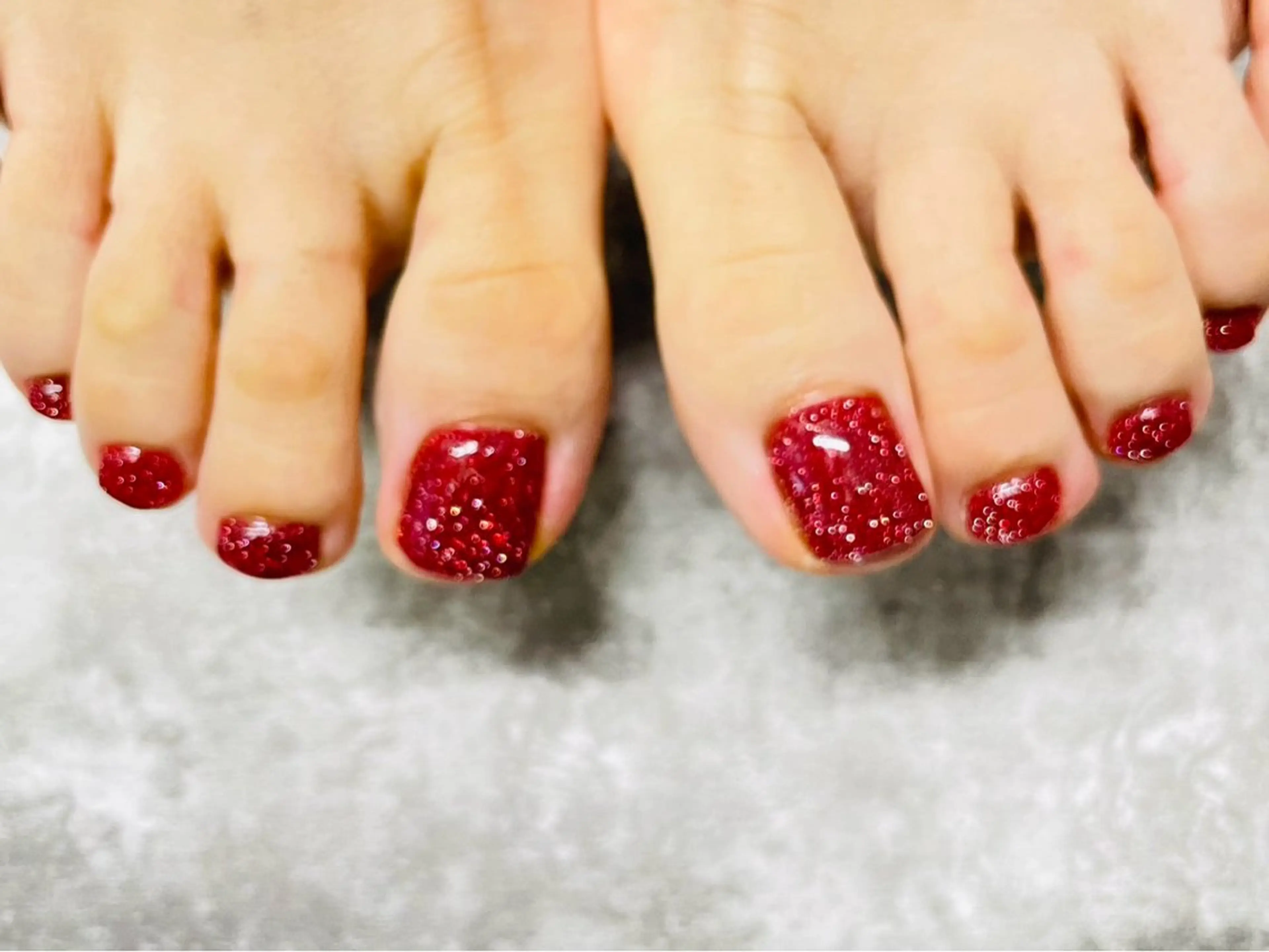 ネイル フラッシュネイル 赤色 k+1💅🏻 miyukiのネイルデザイン