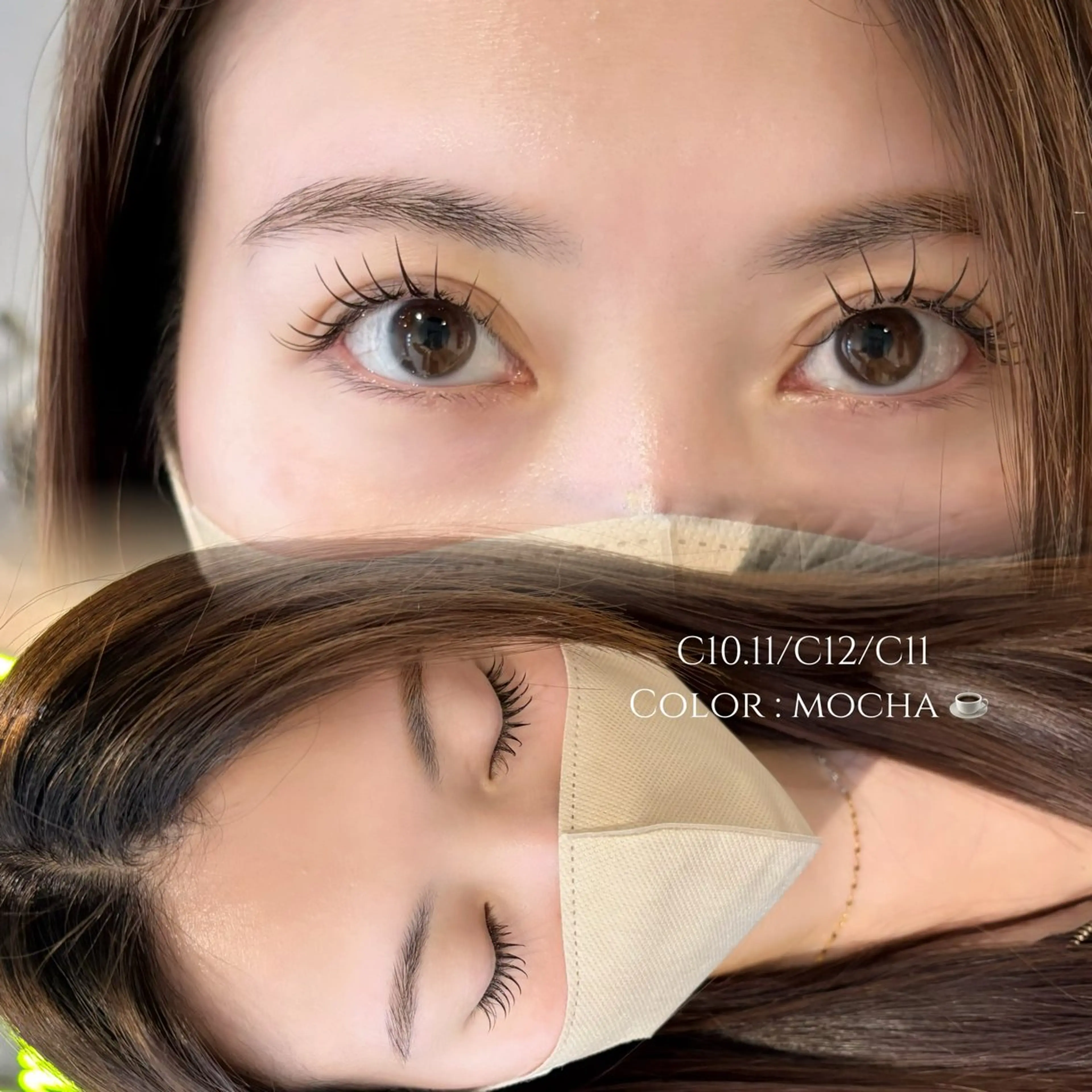 マツエク・マツパ カラーマツエク eclat / yui 🍒のマツエク・マツパデザイン