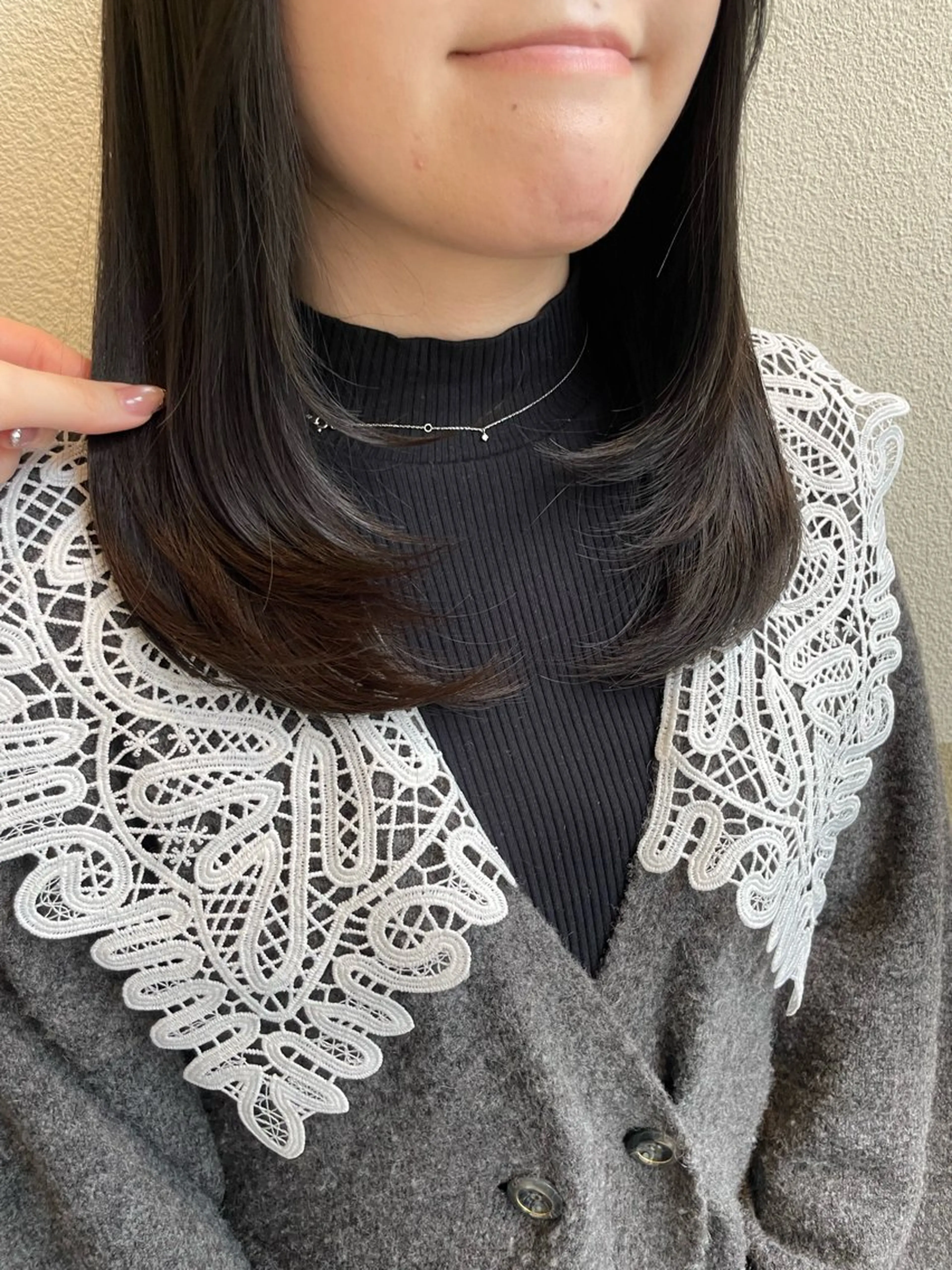 セミロング カット ヘアカラー トリートメント 透明感カラー/ 小顔カット/ミヅキのヘアスタイル