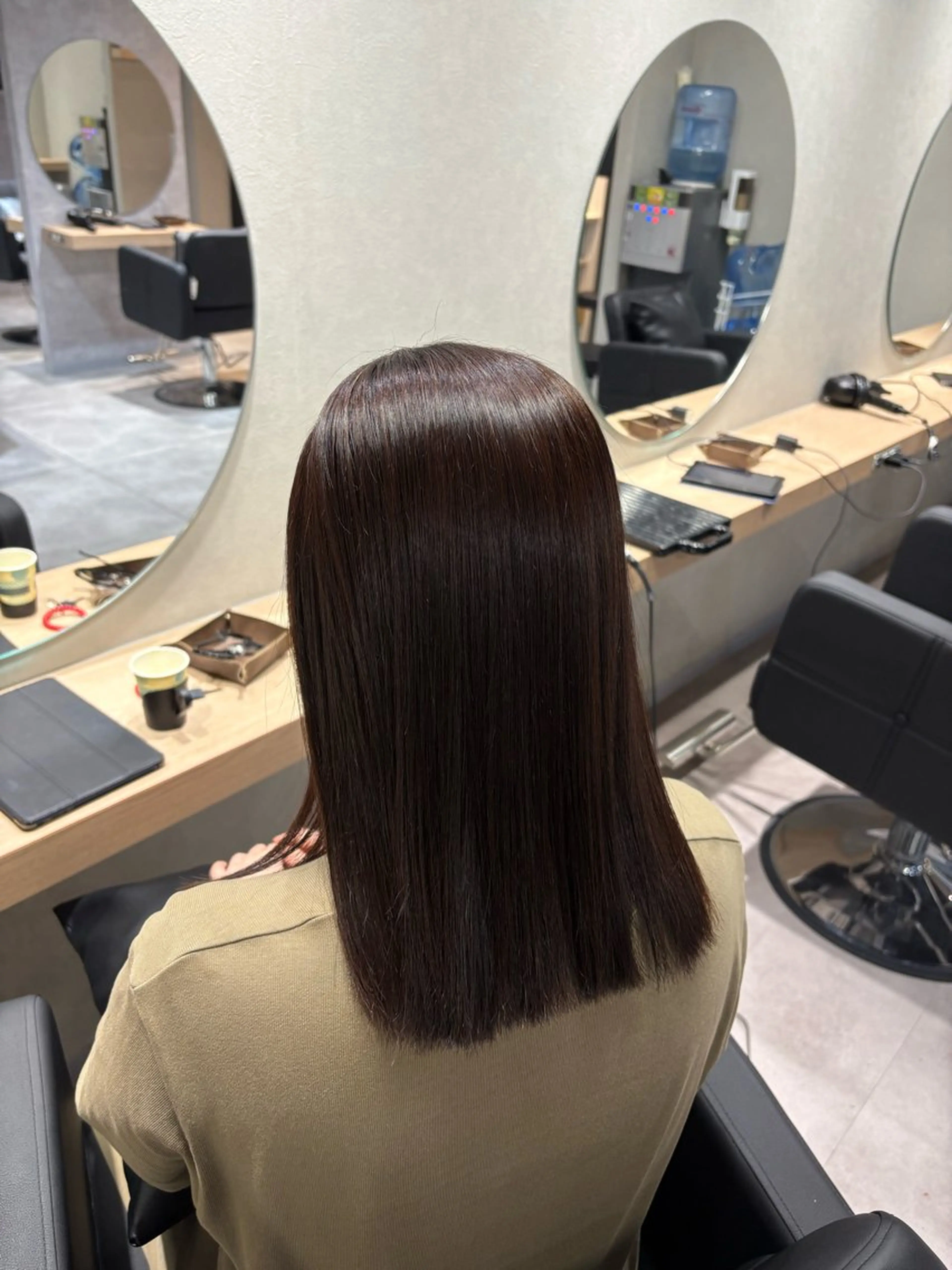 ミディアム 縮毛矯正 mok 🫧ayaneのヘアスタイル