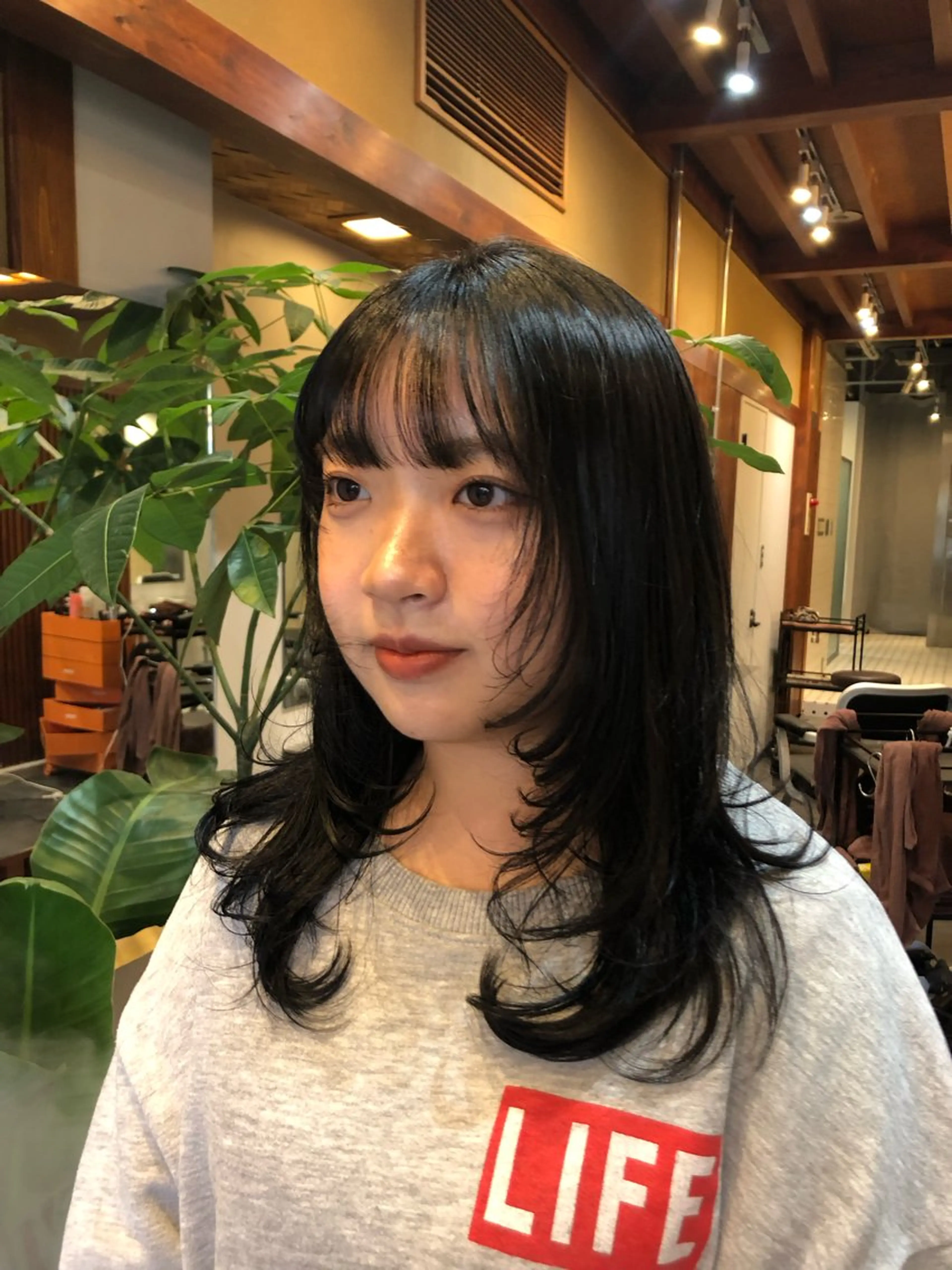 セミロング カラー カット ヘアカラー ゆるふわガーリーst yle🩰yuukaのヘアスタイル