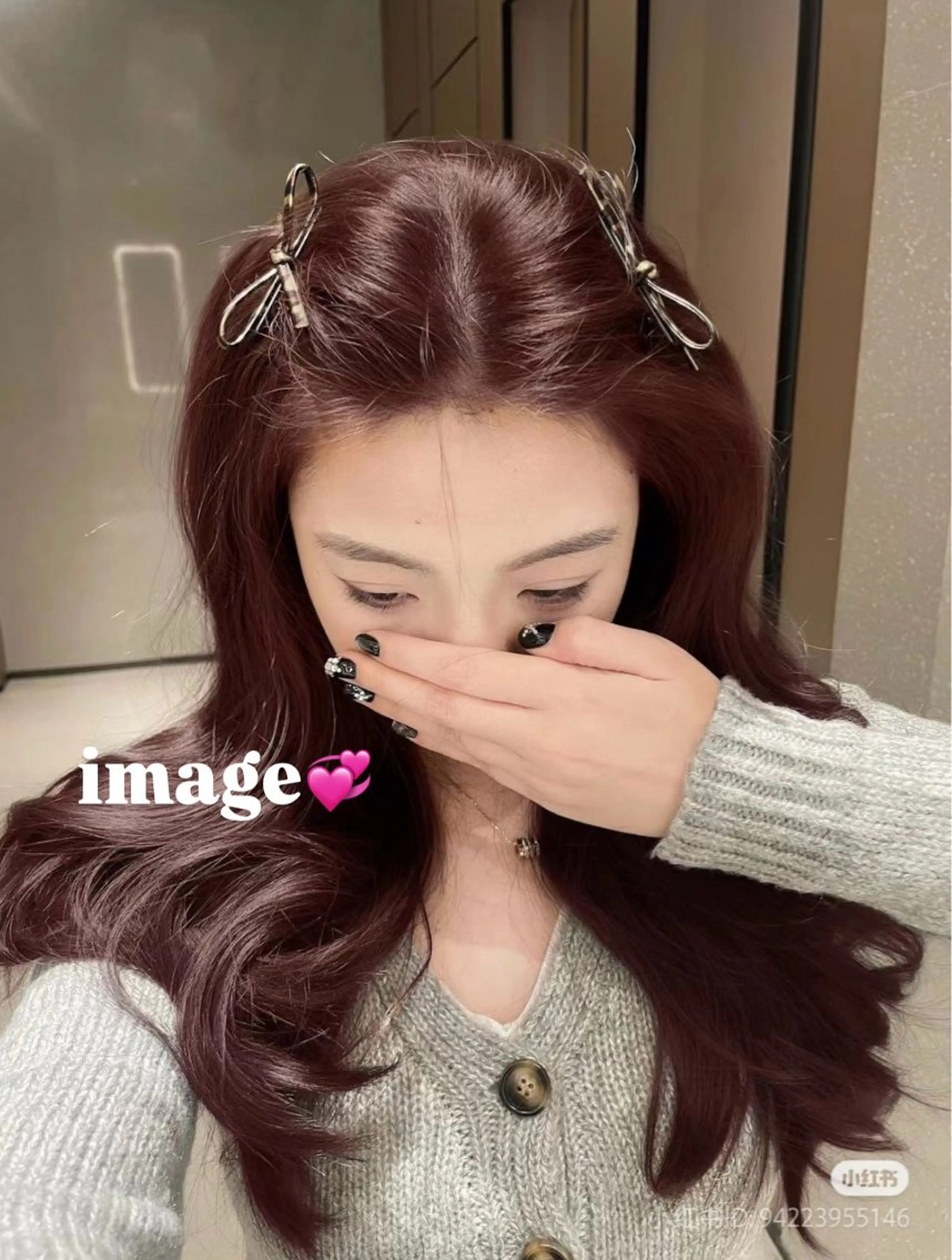 ロング カラー ヘアカラー 韓国×ワンホン 艶カラー/ハヅキ🎀のヘアスタイル