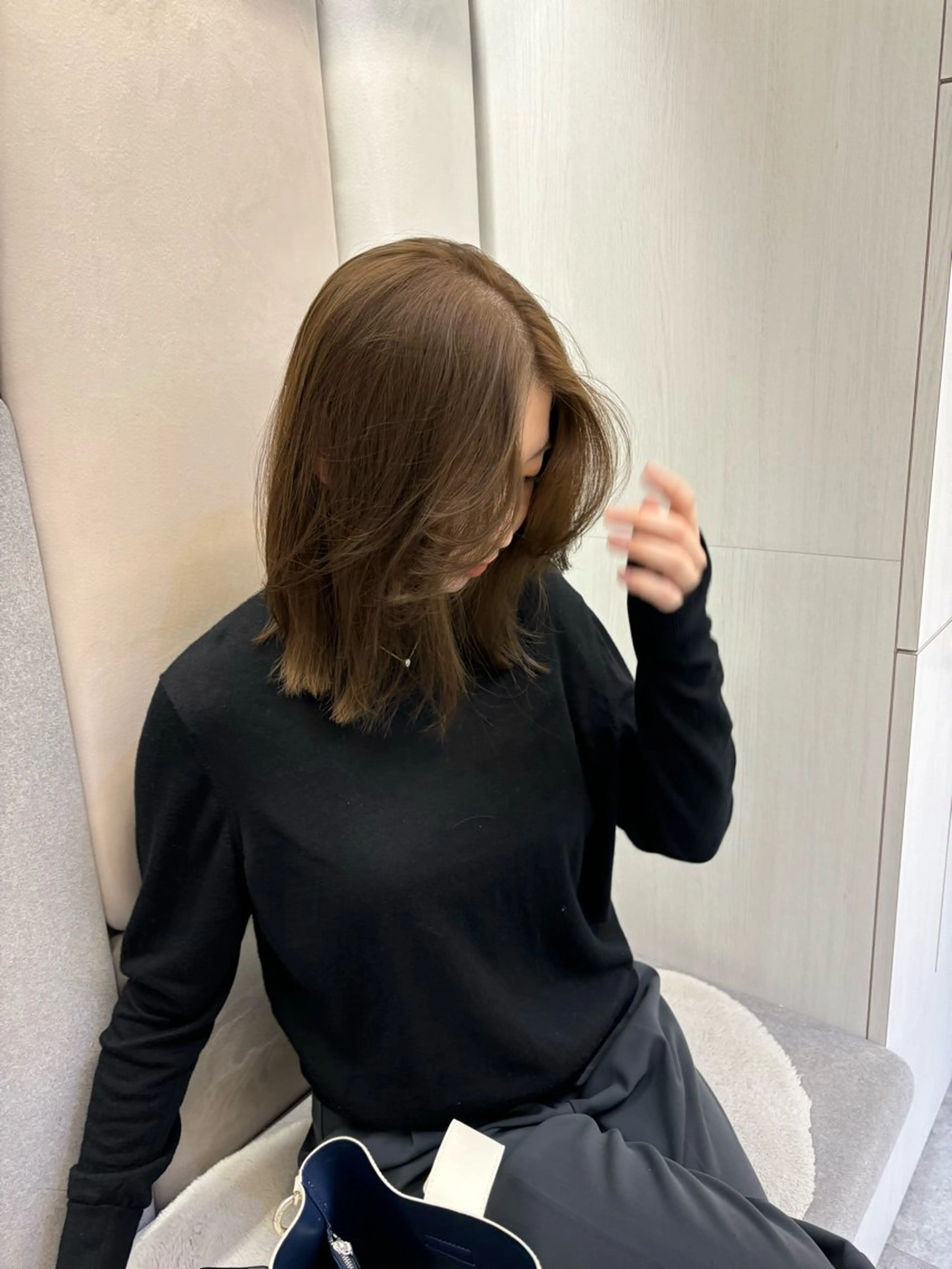 ミディアム カラー カット ヘアカラー トリートメント 🍃柔らかヘアー田中 瑞希🍃のヘアスタイル